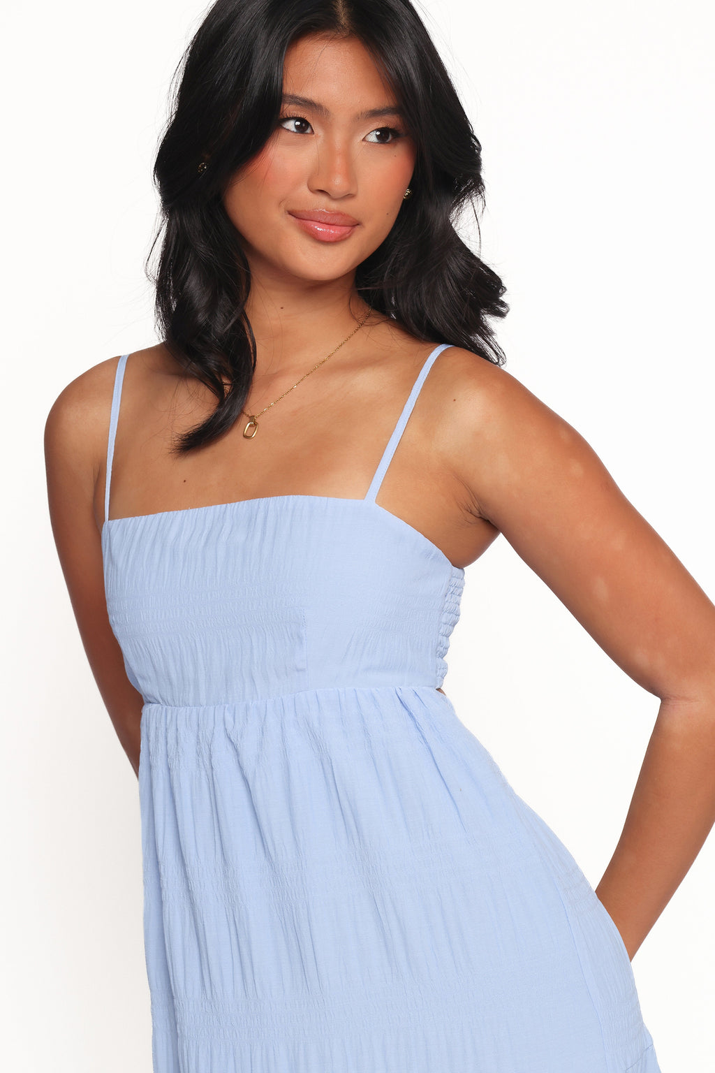 Nina Maxi Dress - Dusty Blue