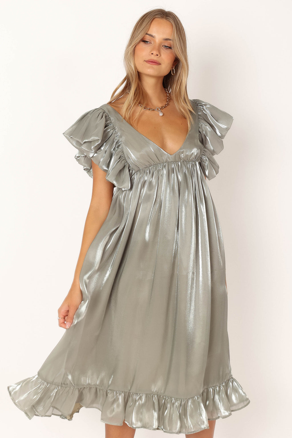 Oro Midi Dress - Olive