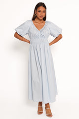 Rozie Midi Dress - Baby Blue