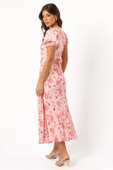 Sandra Midi Dress - Blushed Garden