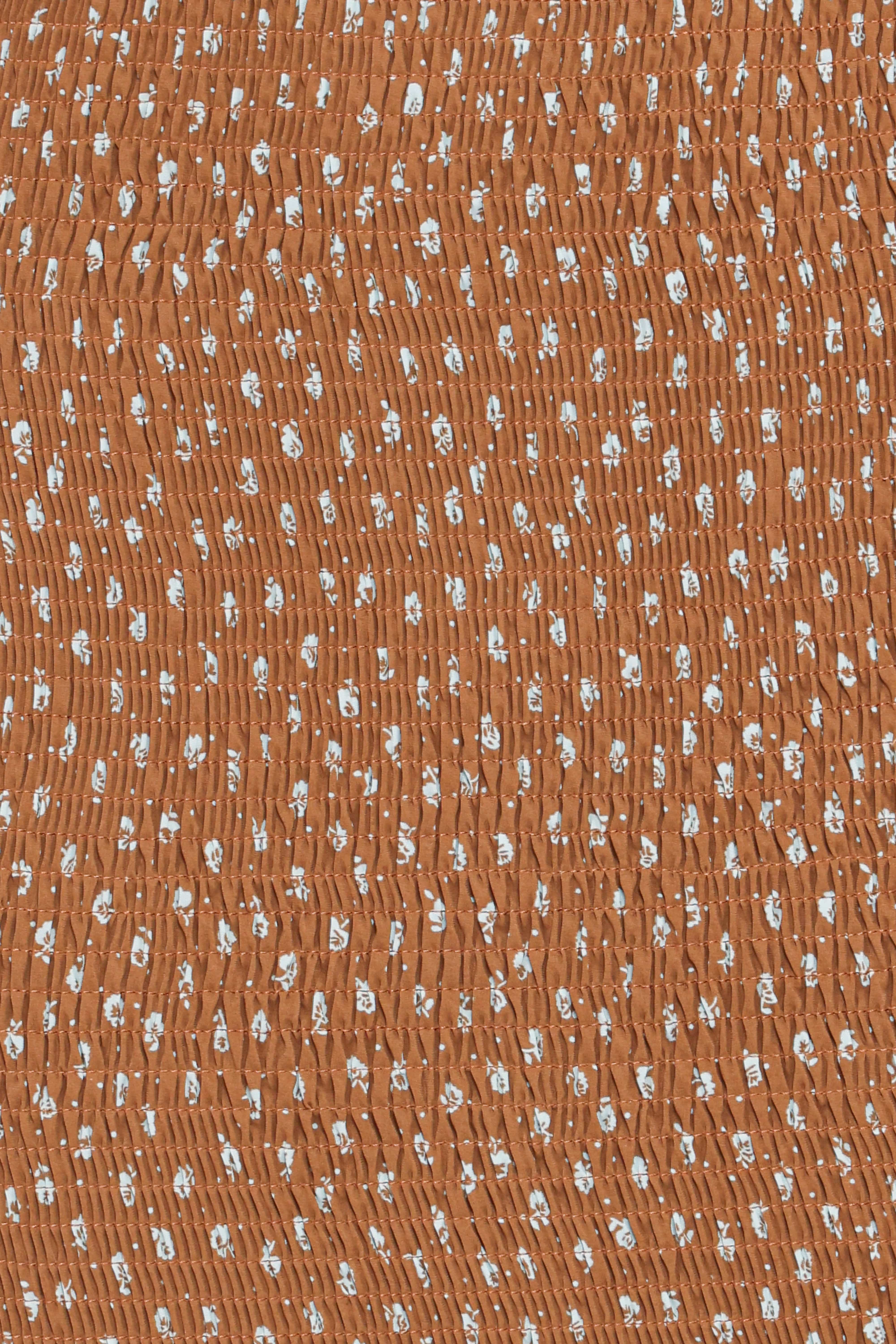 Sara Midi Dress - Brown Floral