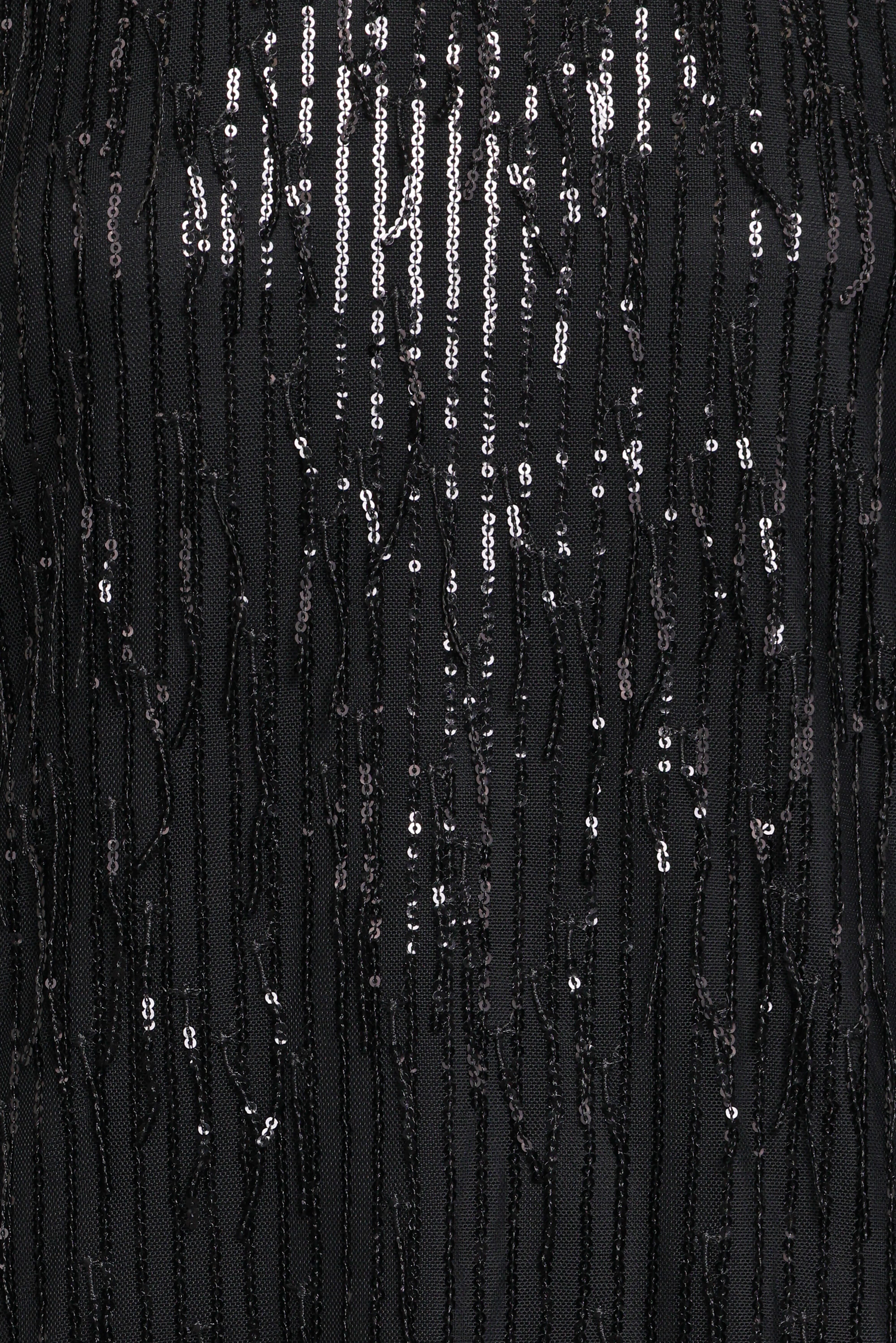 Serena Sequin Mini Dress - Black