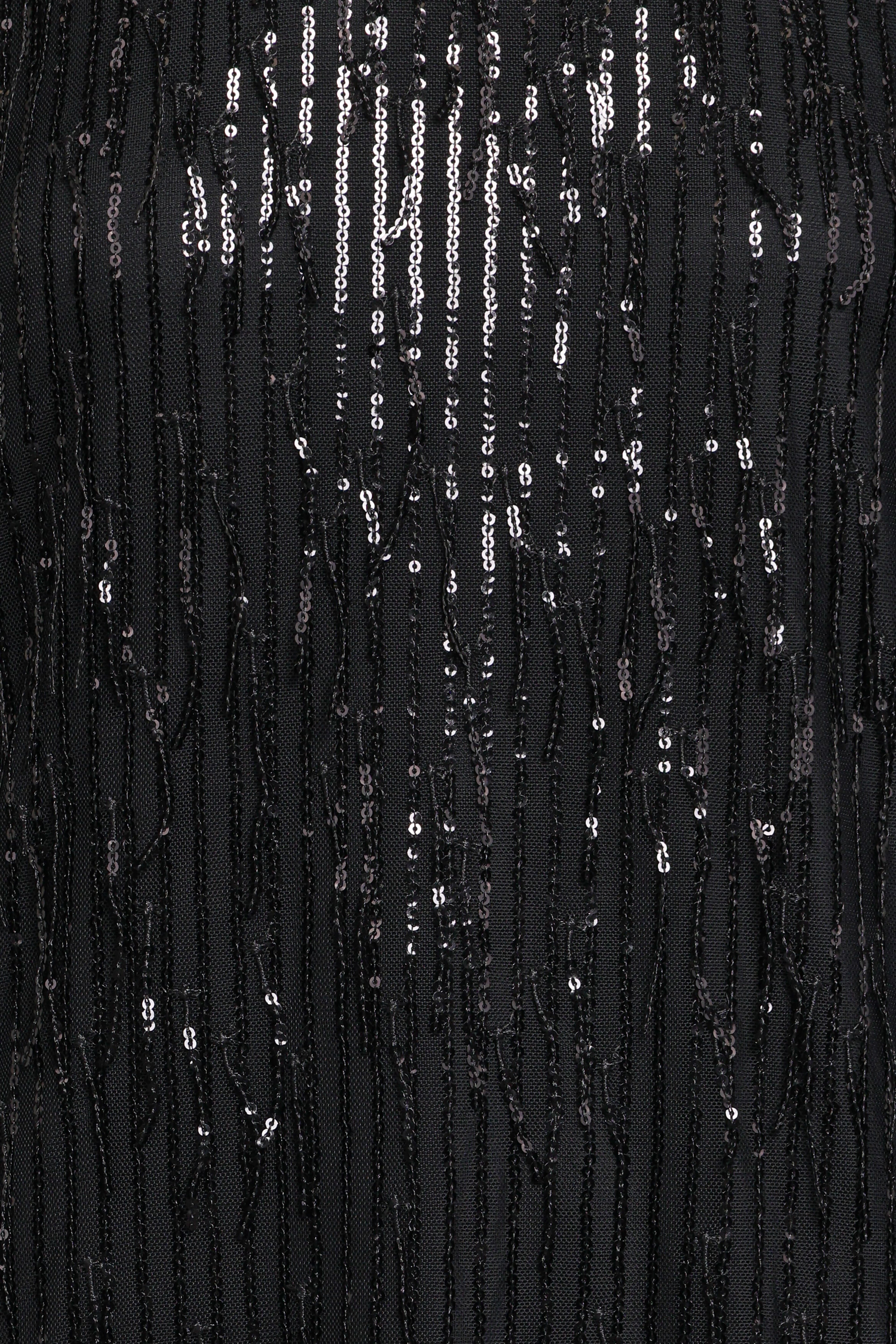 Serena Sequin Mini Dress - Black