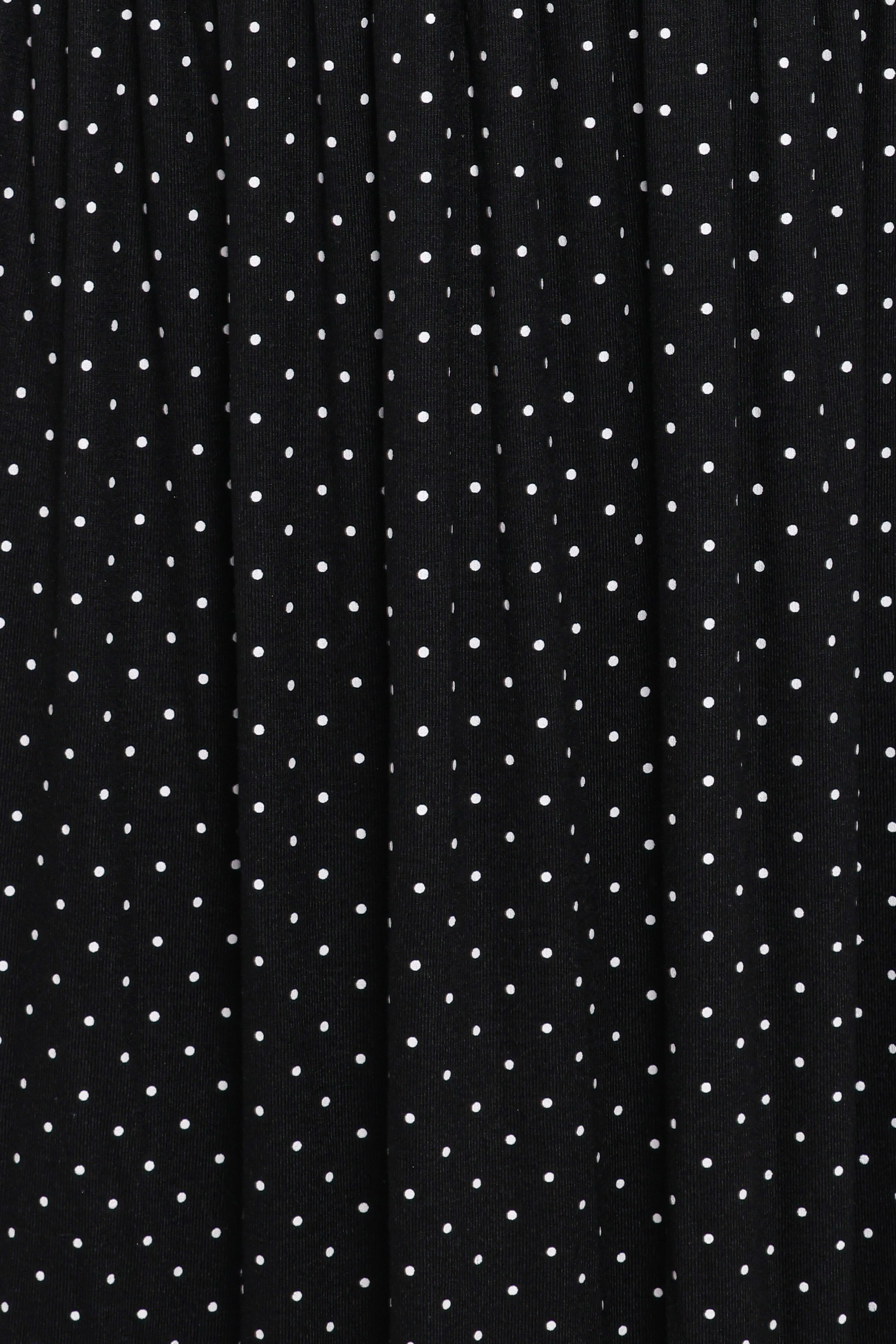 Shirley Maxi Dress - Black Polka Dot