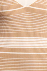 Singa Knit Midi Dress - Light Taupe