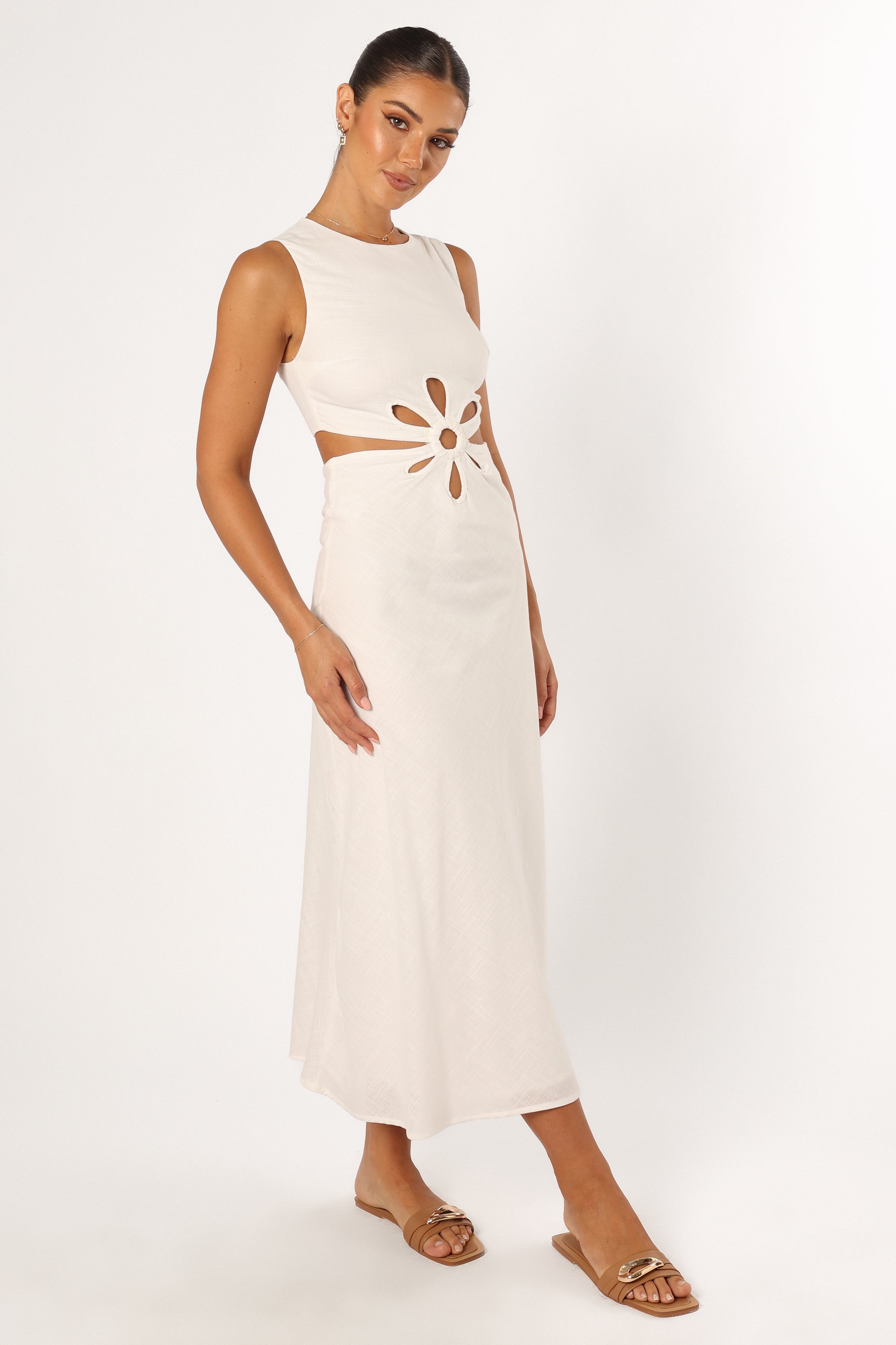 Sola Midi Dress - White