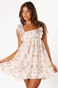 Sunnie Dress - Ivory Pink Floral