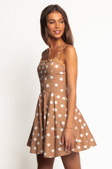 Teaghan Mini Dress - Light Mocha