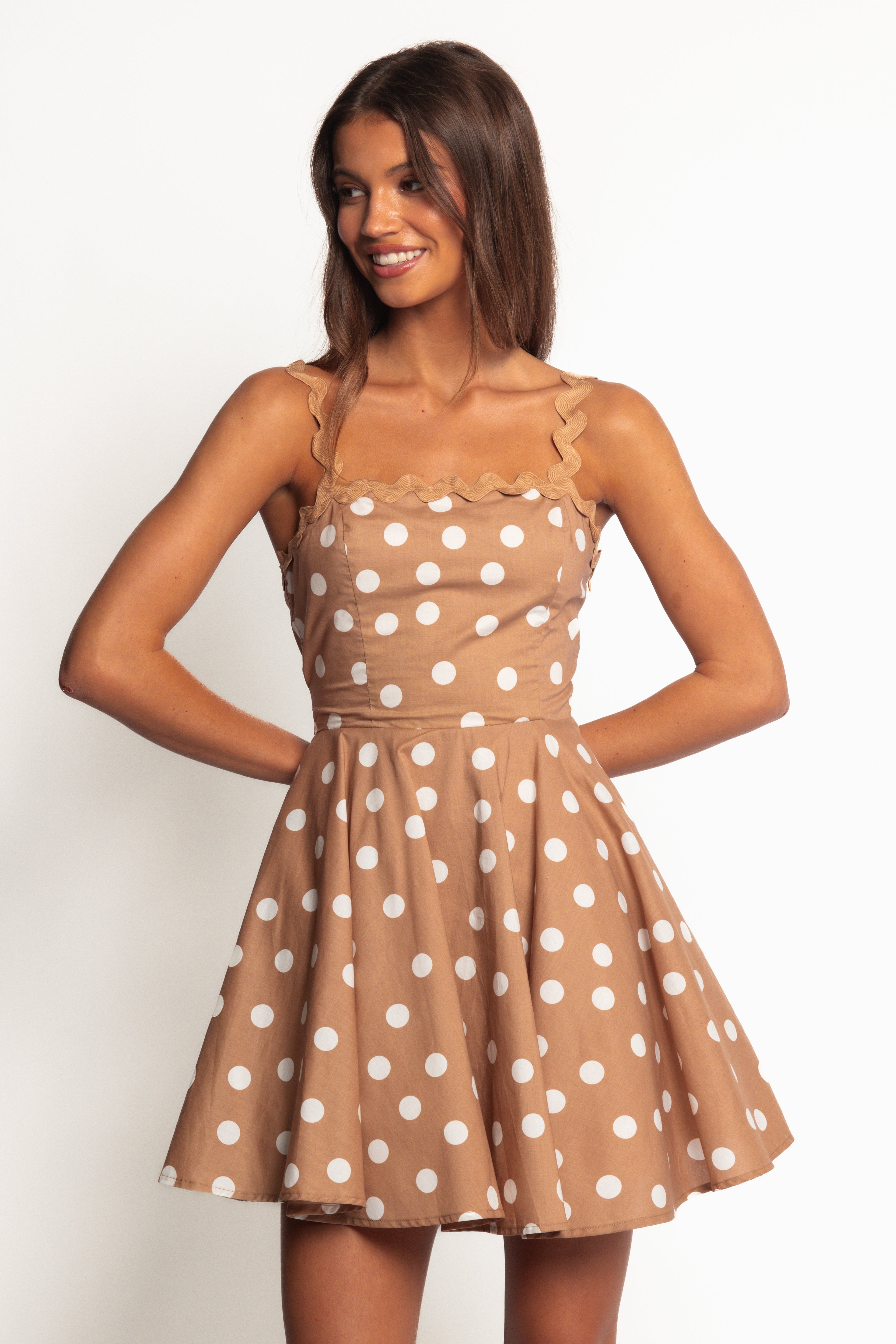 Teaghan Mini Dress - Light Mocha
