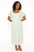 Tierney Midi Dress - Sage Green