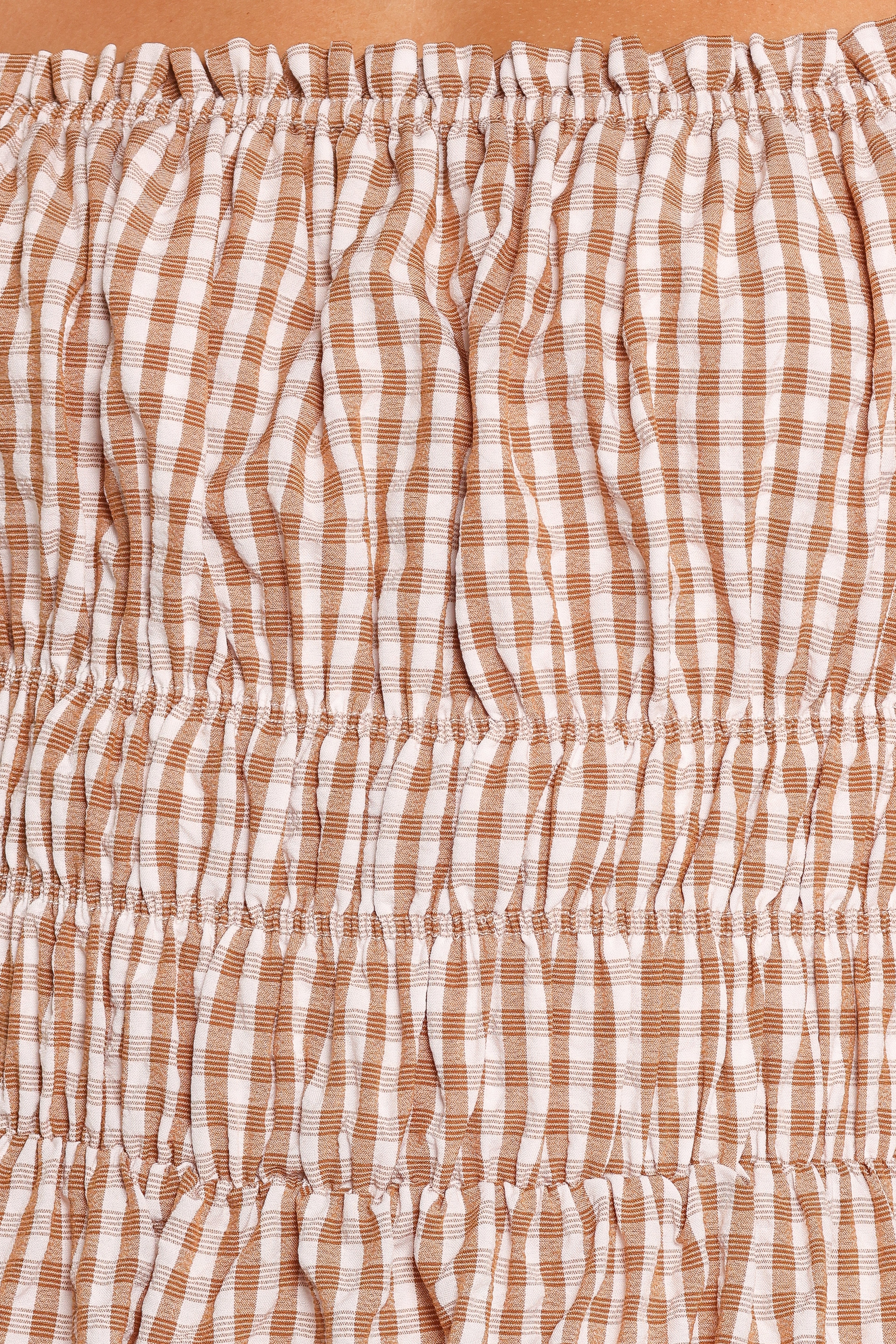 Torrie Maxi Dress - Brown Check