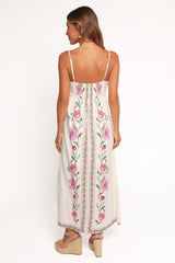 Vesta Midi Dress - Pink Multi