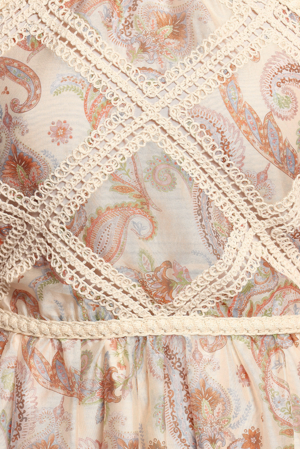 Ximena Midi Dress - Cream Multi