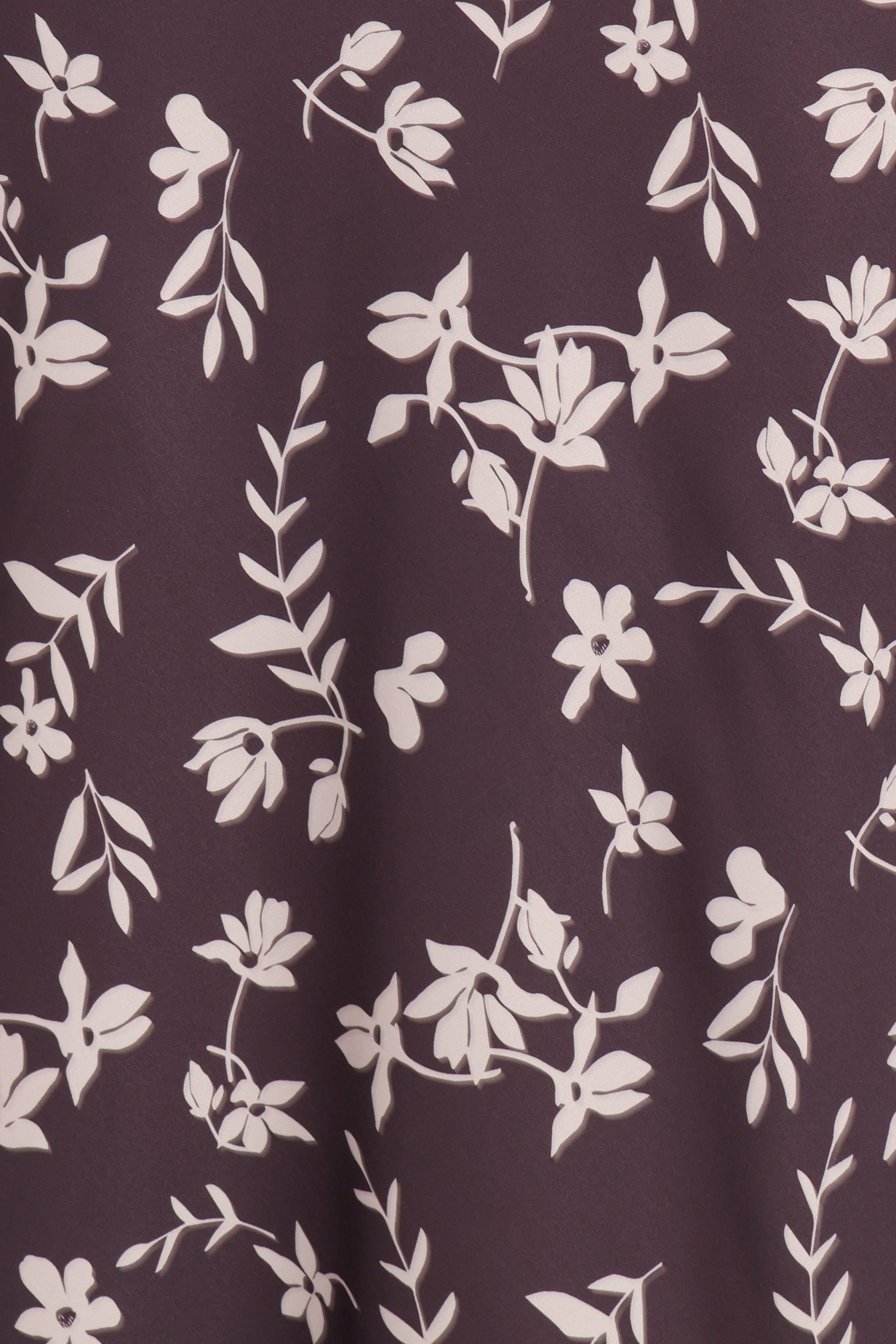 Zafira Midi Dress - Brown Cream Floral