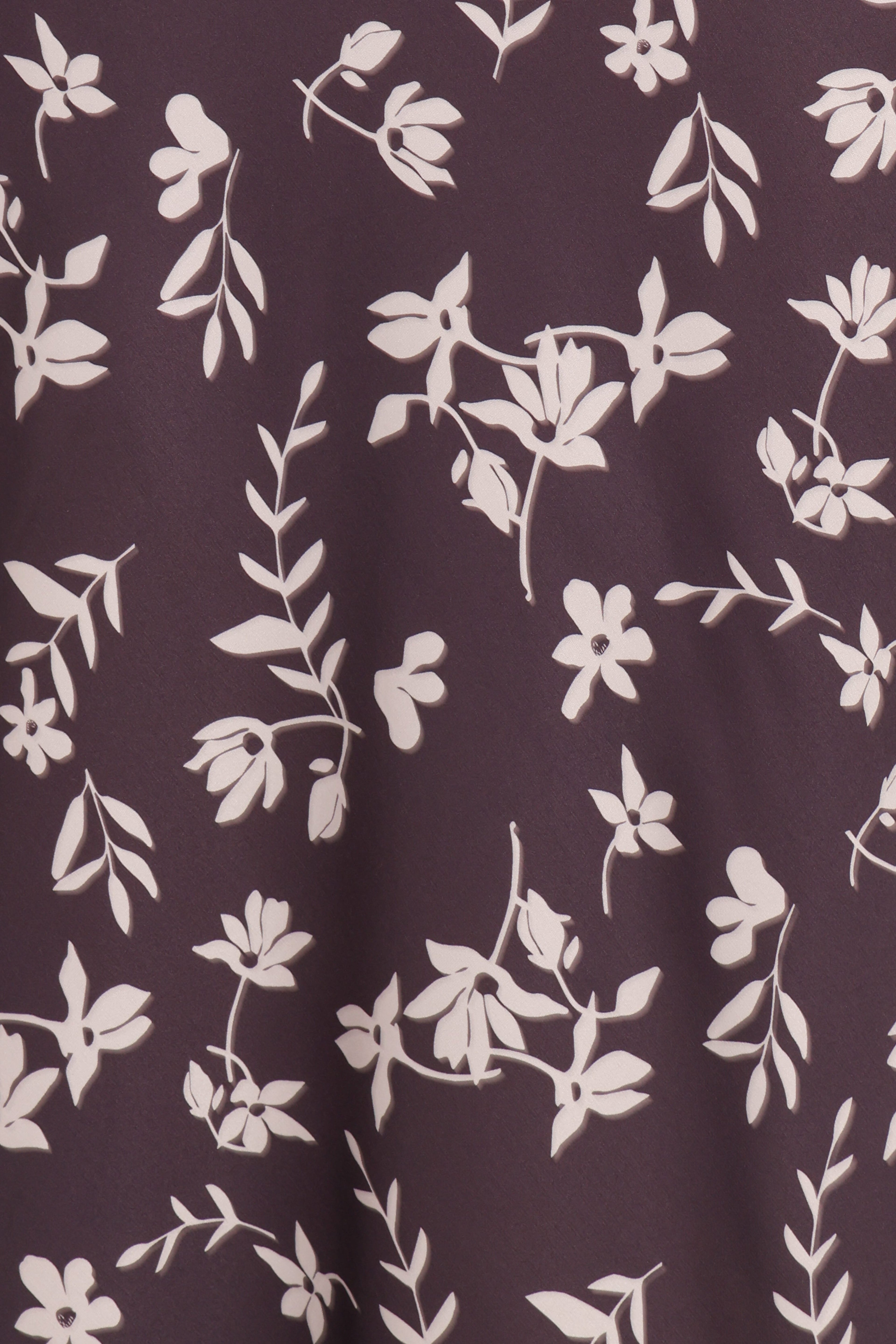 Zafira Midi Dress - Brown Cream Floral