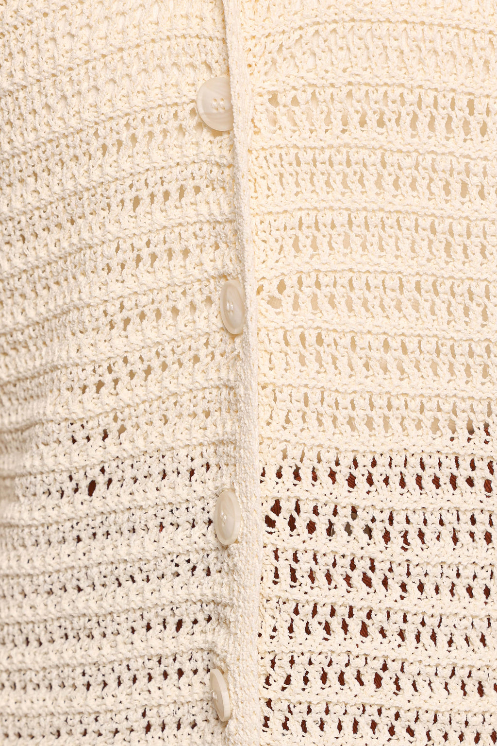 Lyra Large Collar Cardigan - White