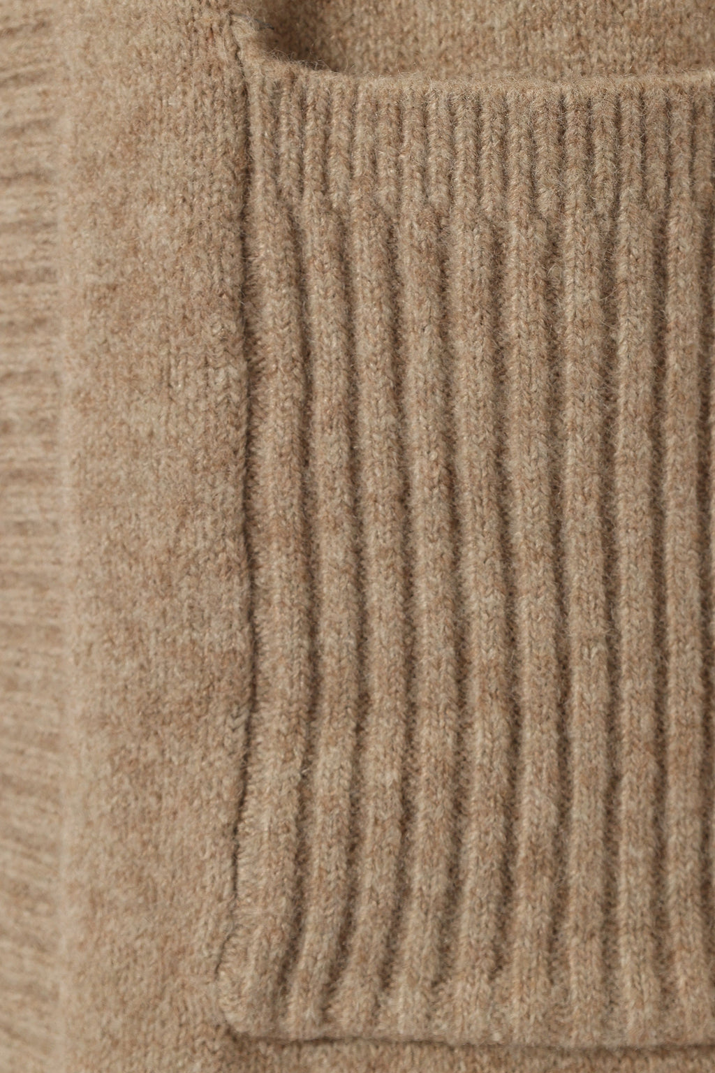 Nicolette Open Front Long Cardigan - Latte