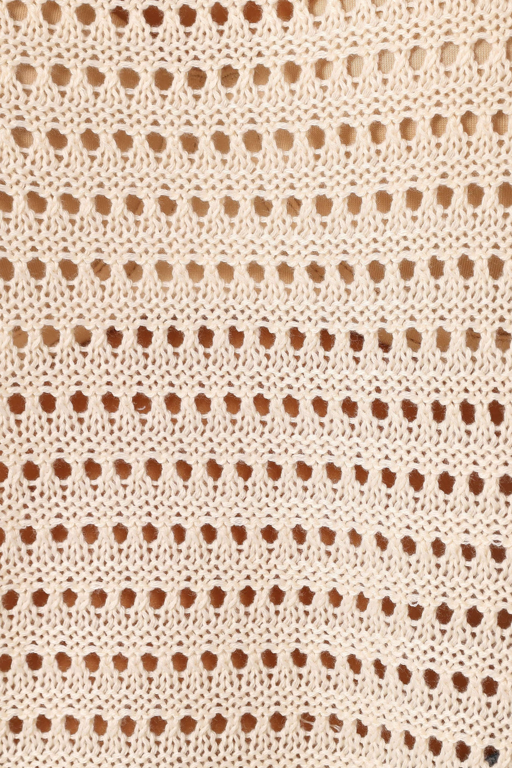 Tricia Open Weave Knit Sweater - Cream