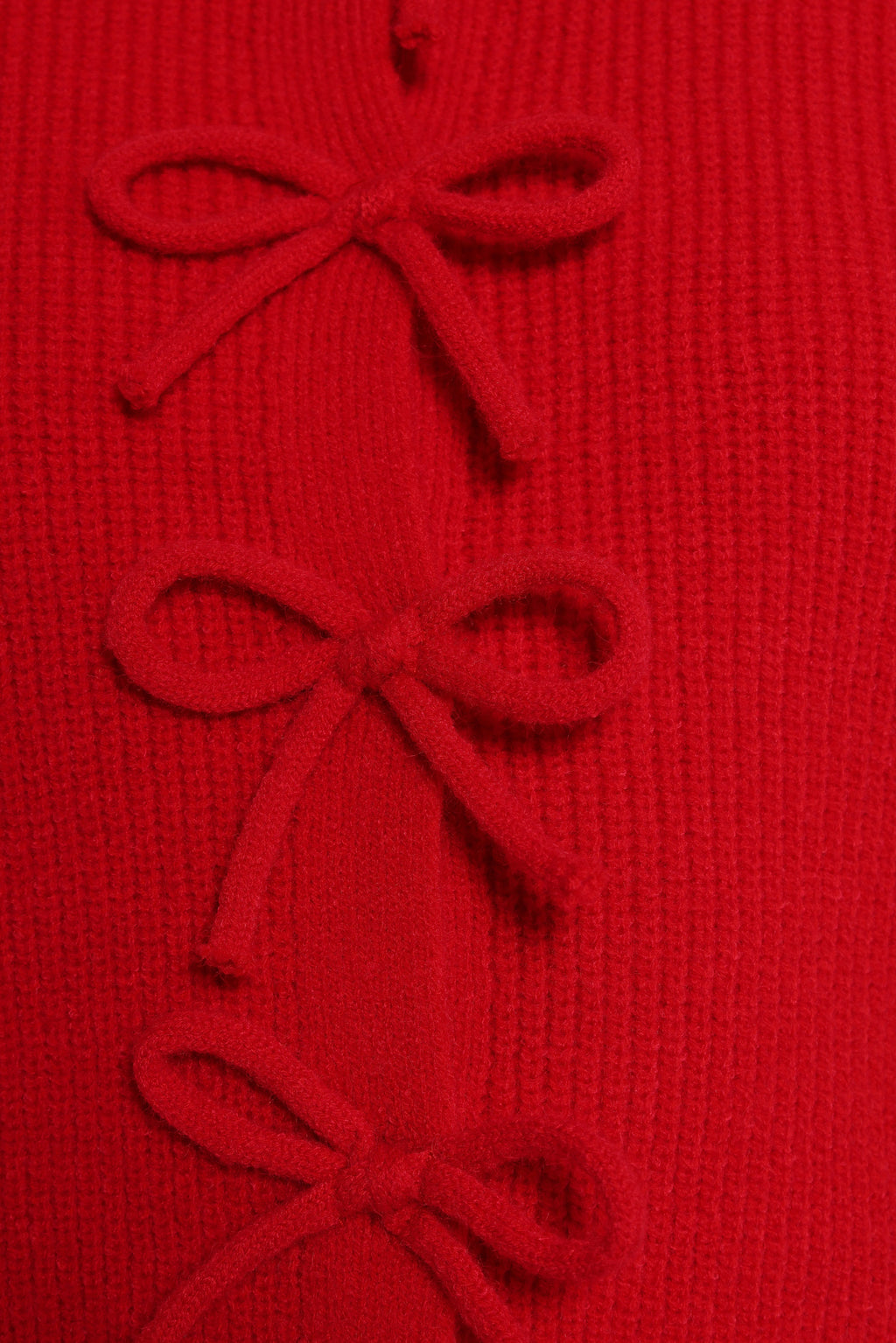 Wilde Bow Front Cardigan - Red