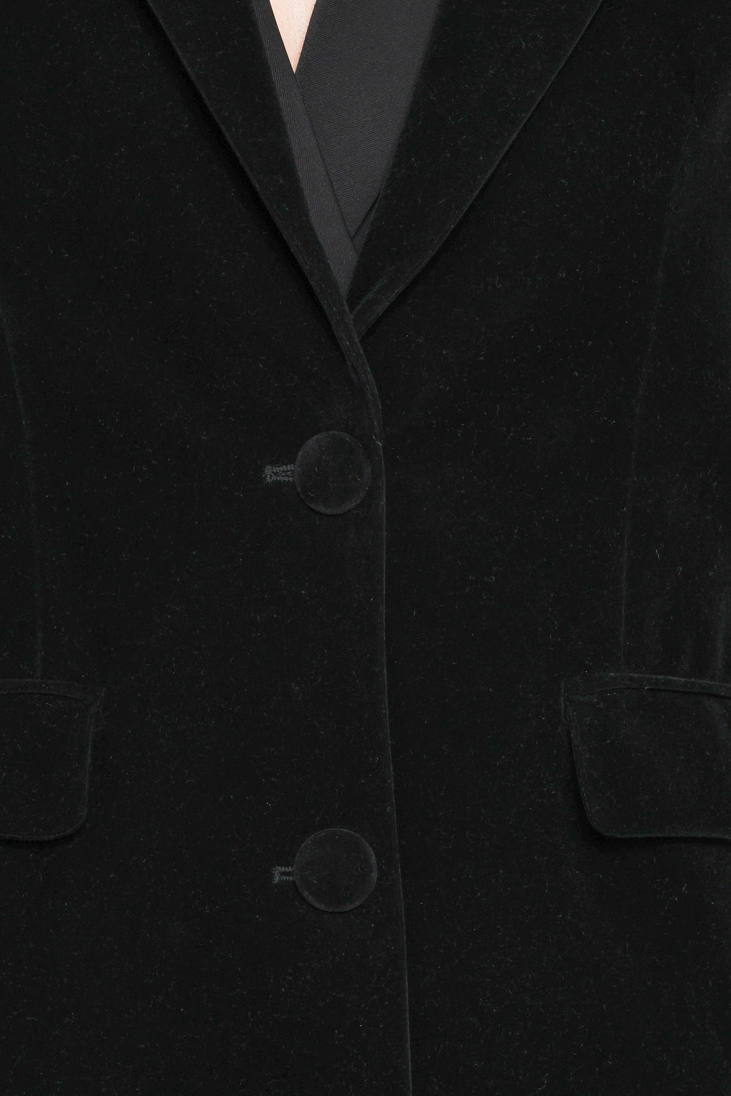 Clive Velvet Blazer - Black