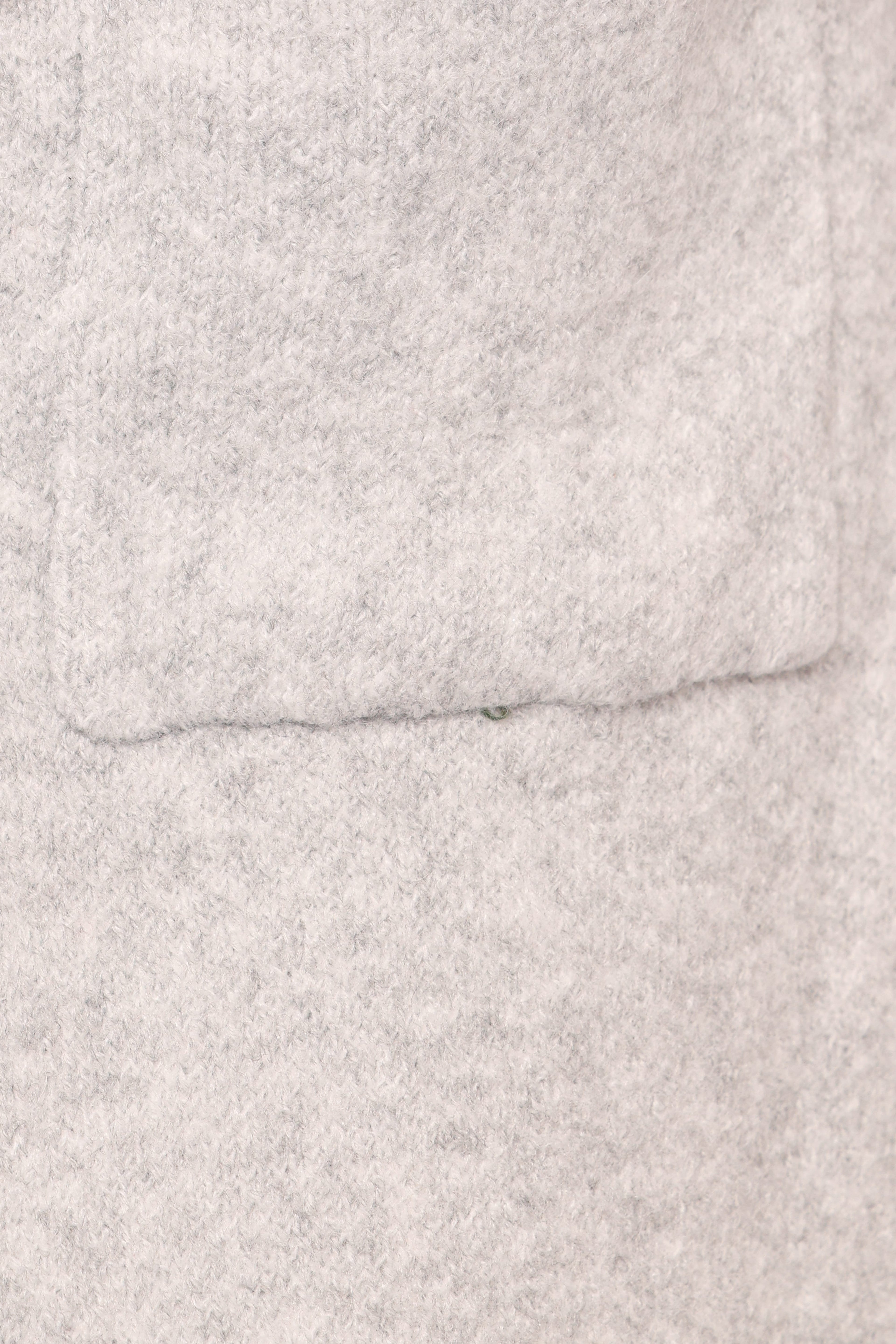 Katia Contrast Trim Coatigan - Light Grey