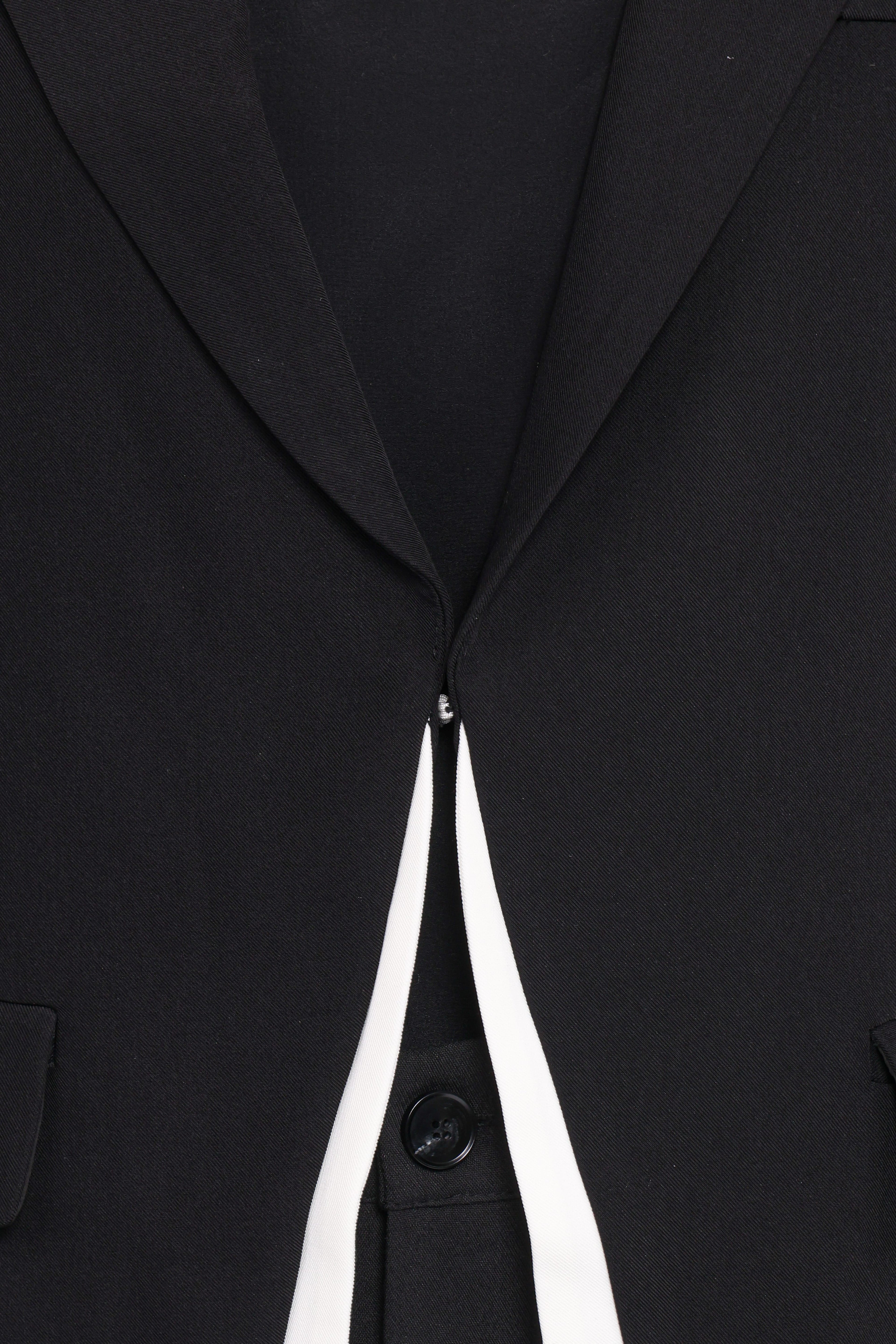 Melissa Layered Blazer - Black