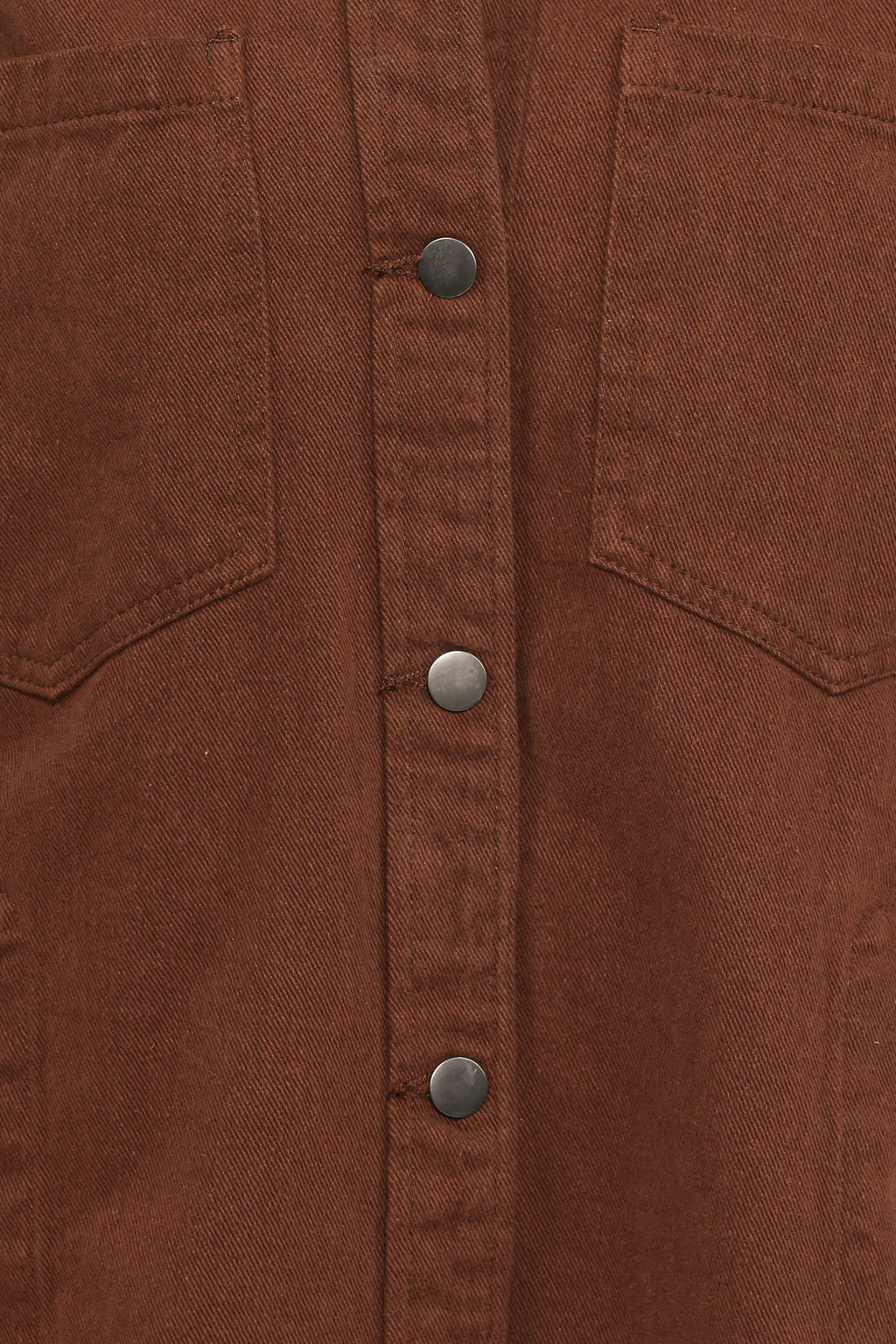 Toto Denim Shacket - Chocolate Brown
