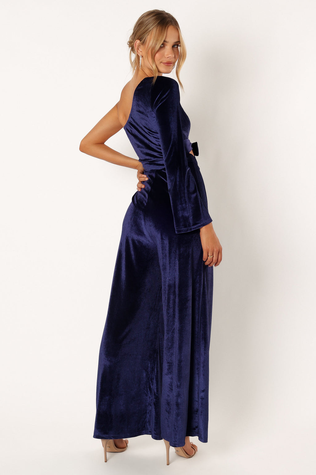 Avery Velvet Jumpsuit - Sapphire