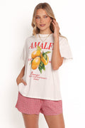 Amalfi Tee Set - Gingham Mango