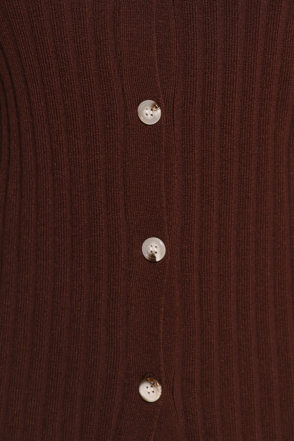 Aylia Ribbed Knit Set - Chocolate