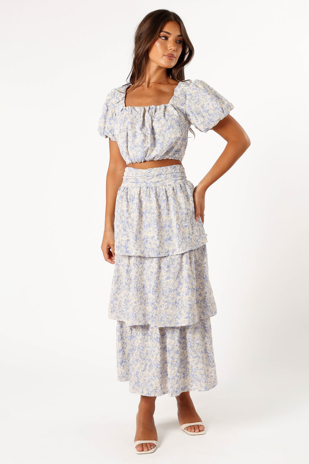 Breanna Two Piece Set - Dusty Blue