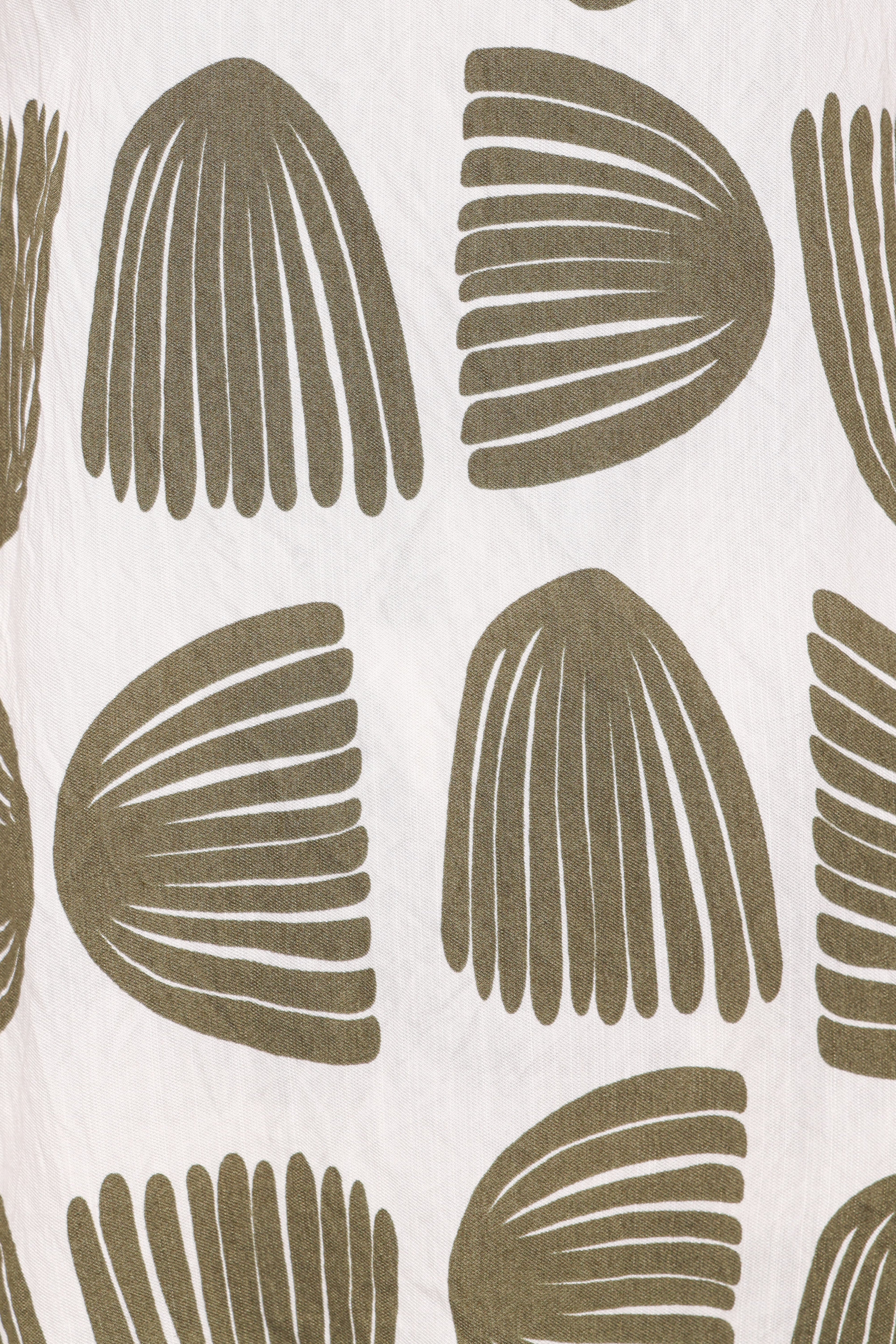Brianna Pant Set - Green Palm Print