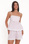 Bridie Short Set - Pink Stripe