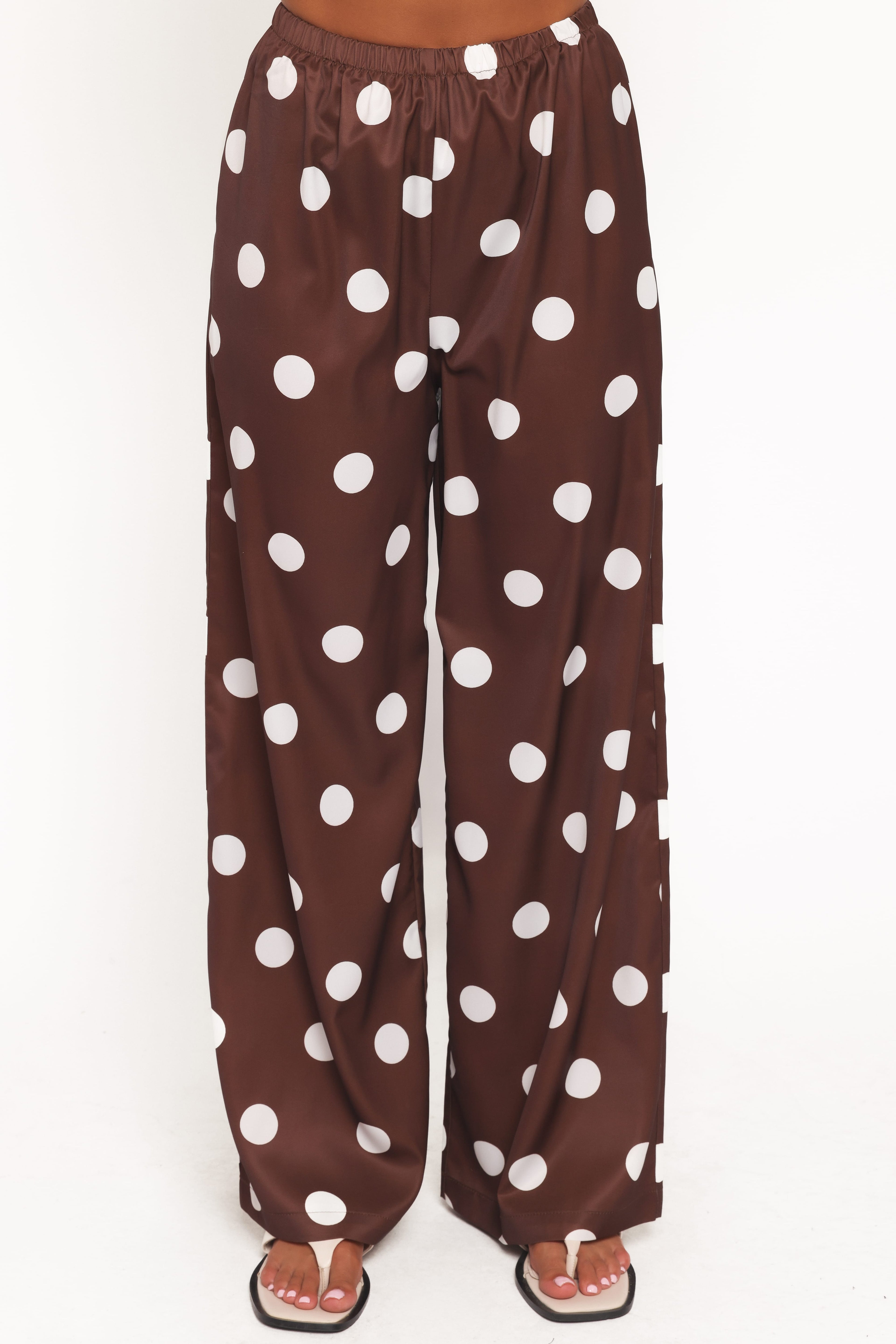 Brielle Polka Dot Set - Brown Polka Dot