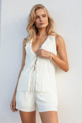 Busari Short Set - Cream