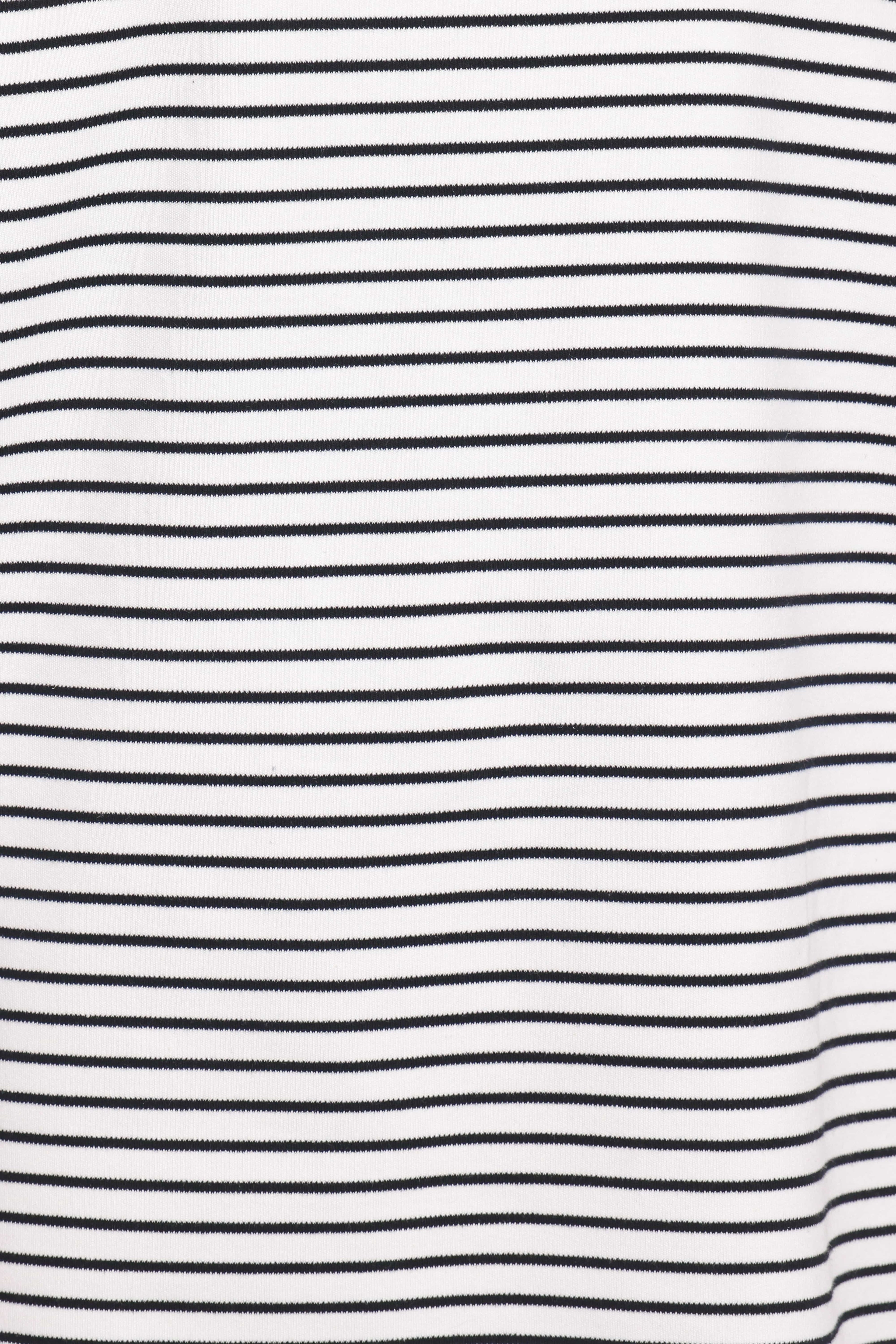 Hellen Stripe Short Set - White Black Stripe