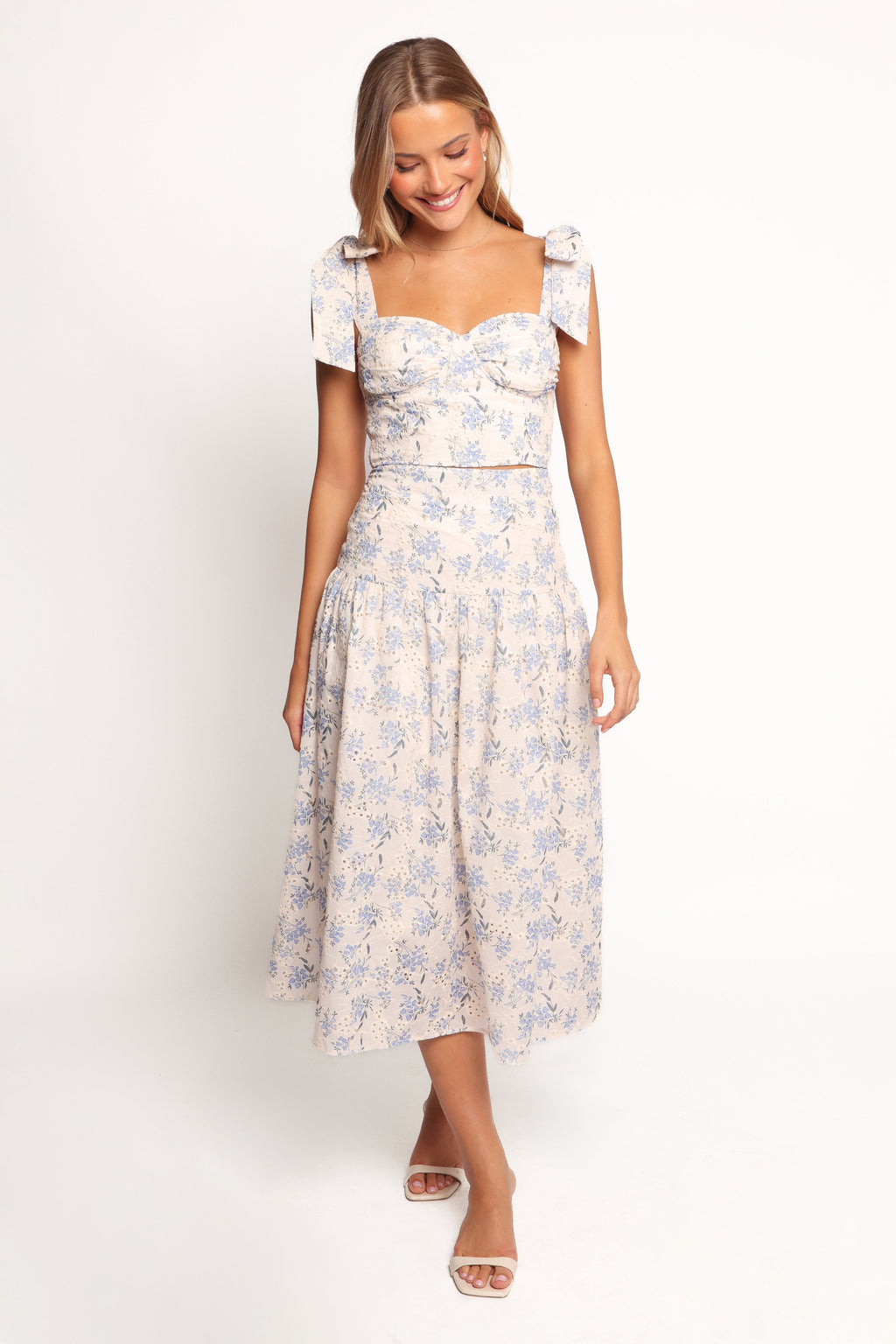Kara Two Piece Set - Blue Floral
