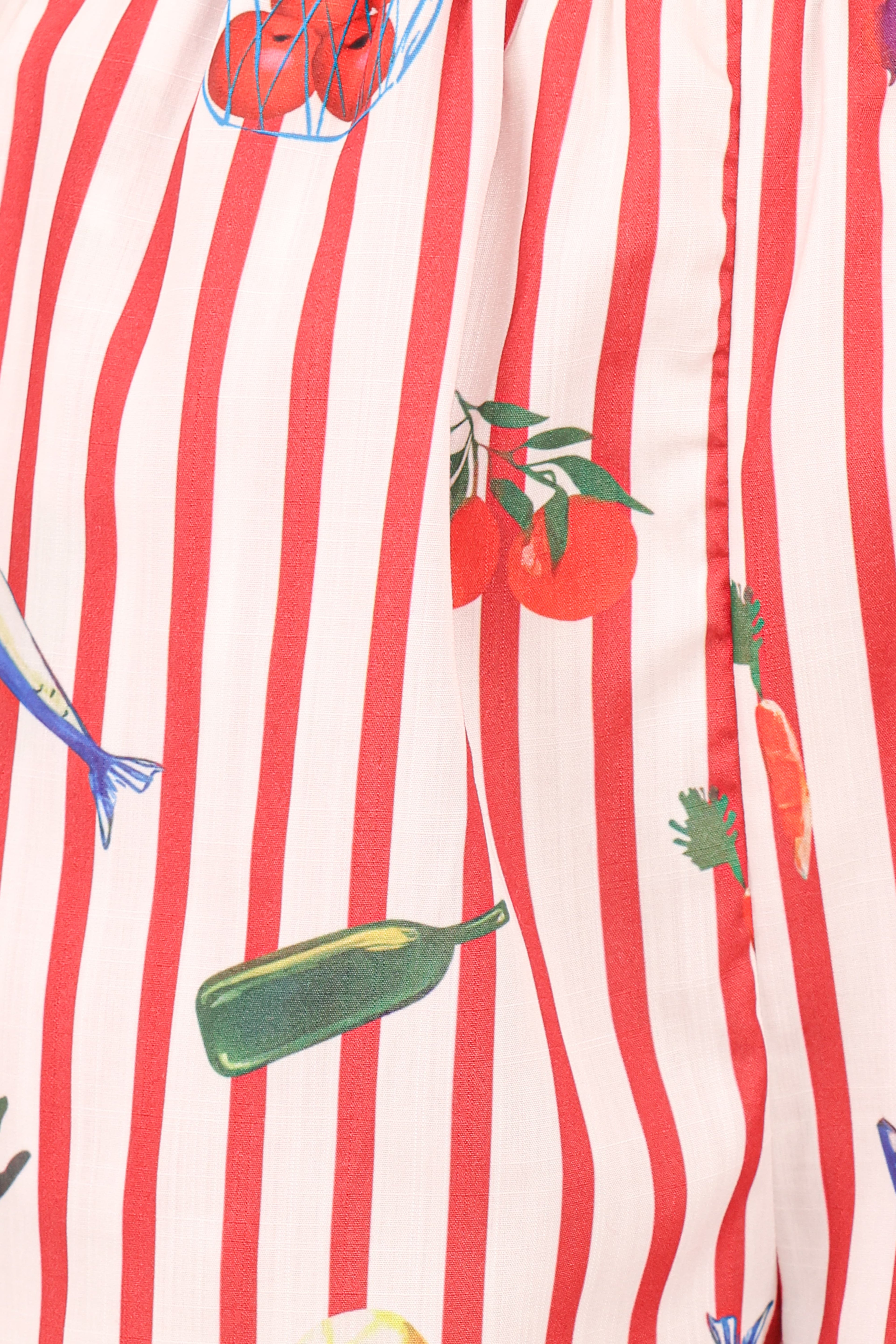 Krystal Short Set - Red Stripe