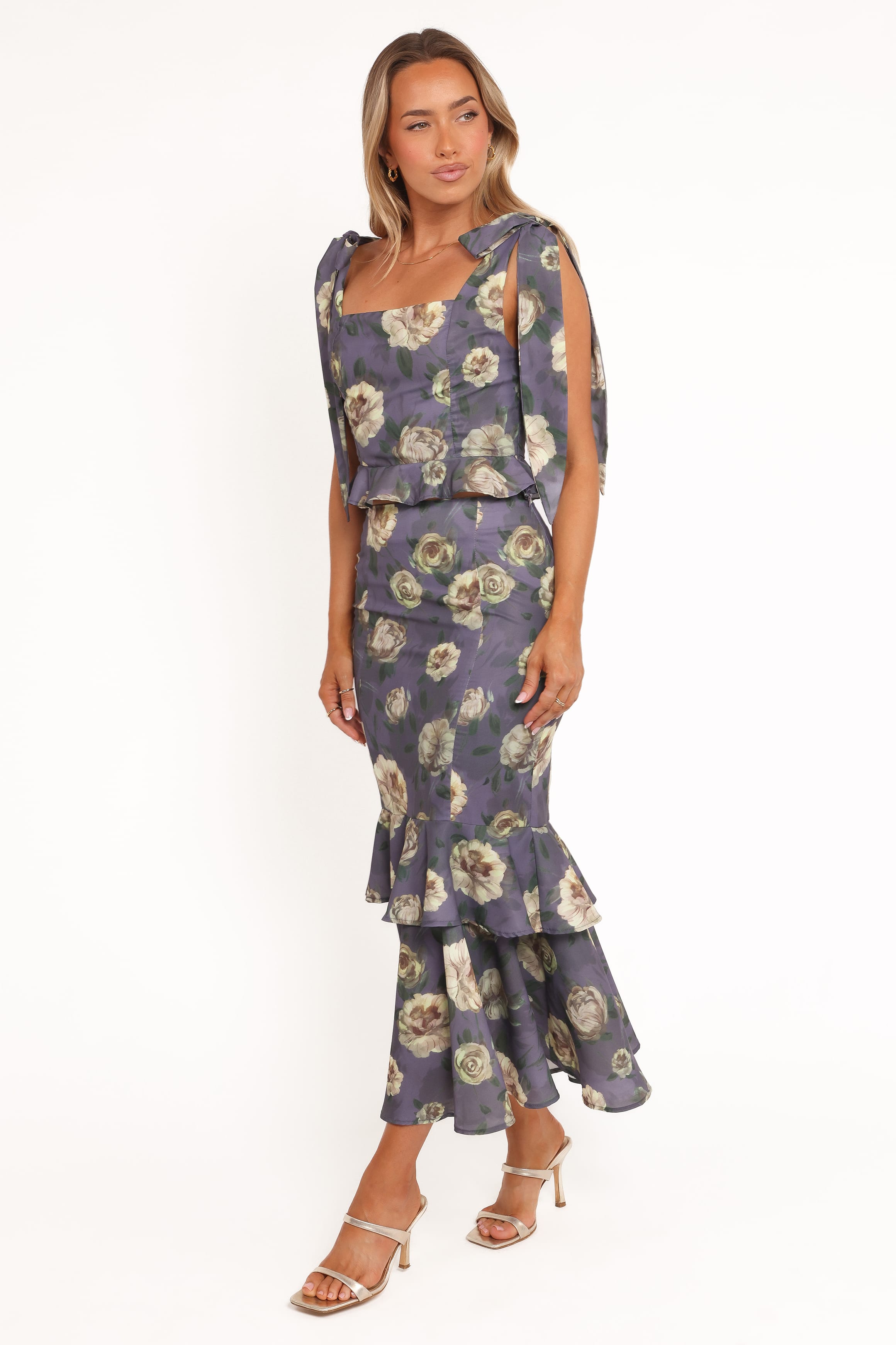 Luna Two Piece Set - Lavender Floral
