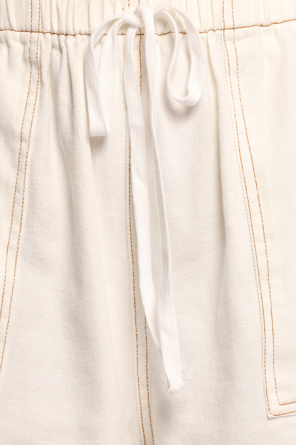Noor Denim Short Set - White