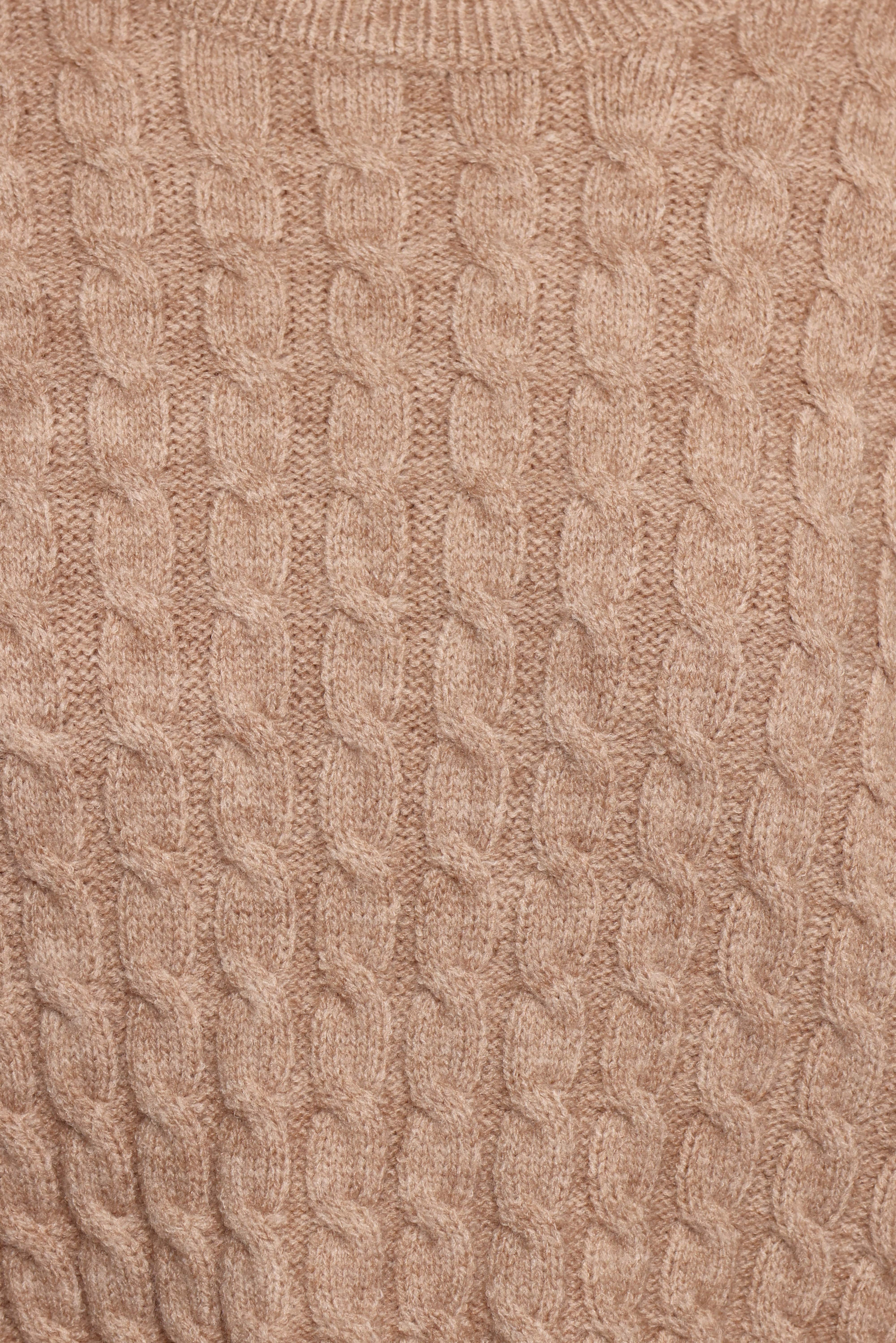 Reid Cable Knit Skirt Set - Taupe
