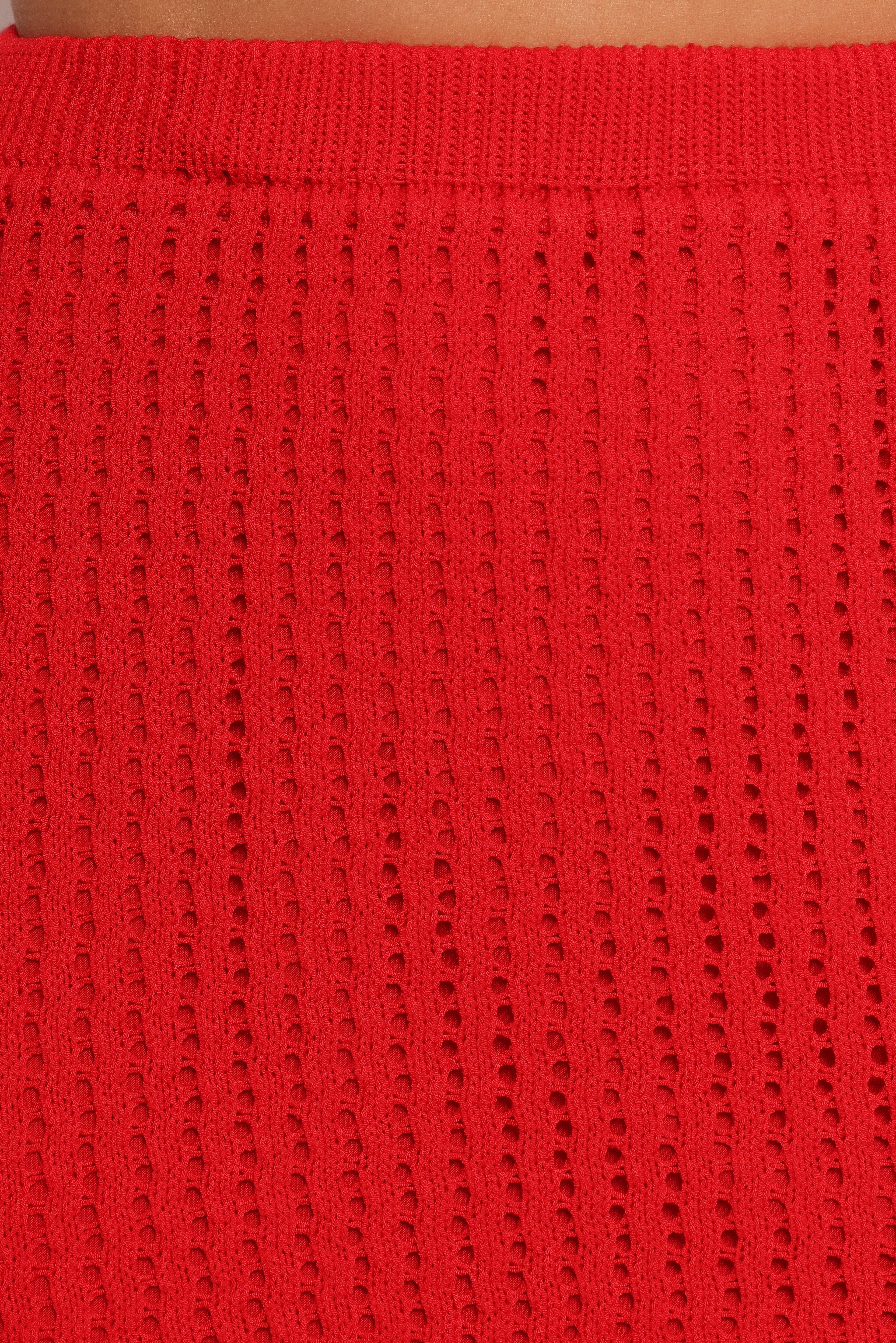 Tolli Knit Skirt Set - Red