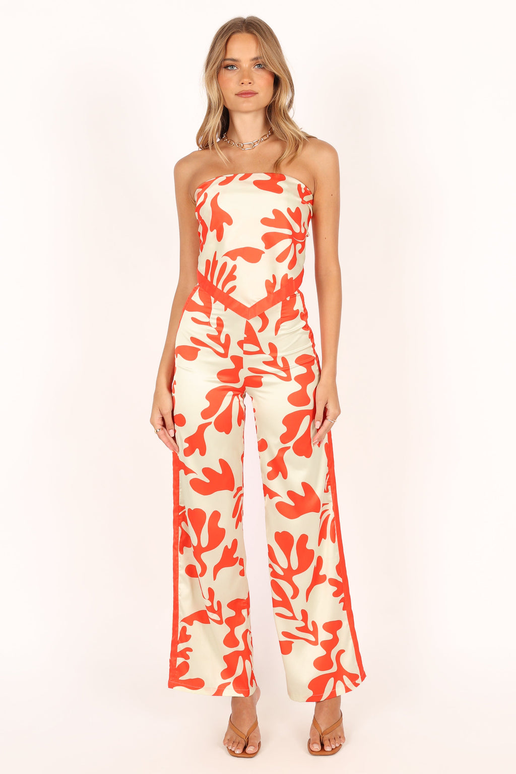 Akeli Scarf Top - Orange Botanica