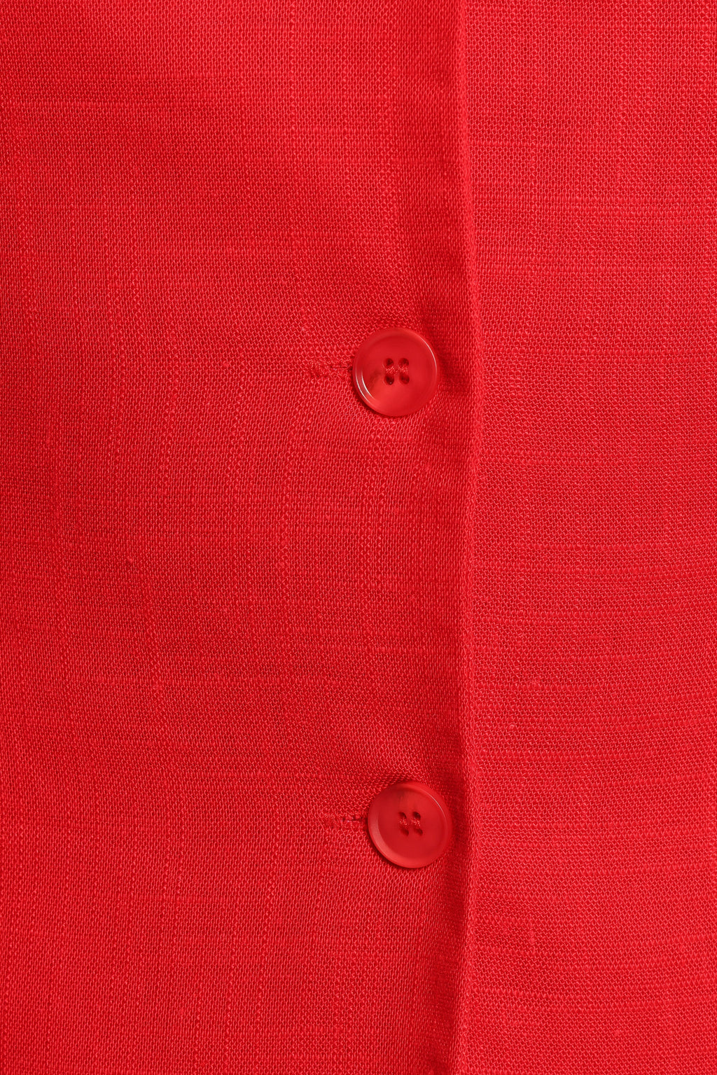 Amia Linen Blend Vest Top - Red