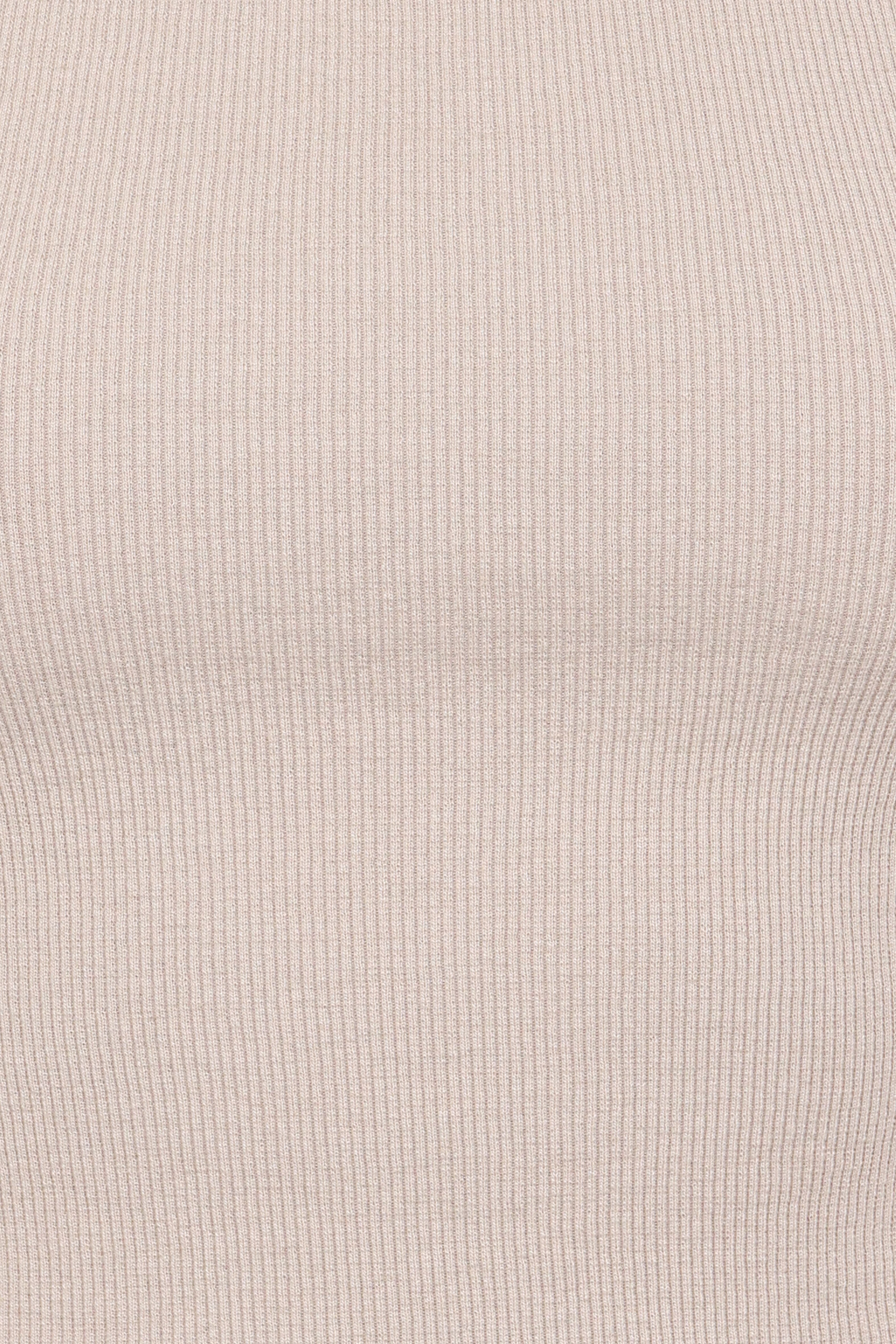 Ari Ribbed Tank Top - Wheat
