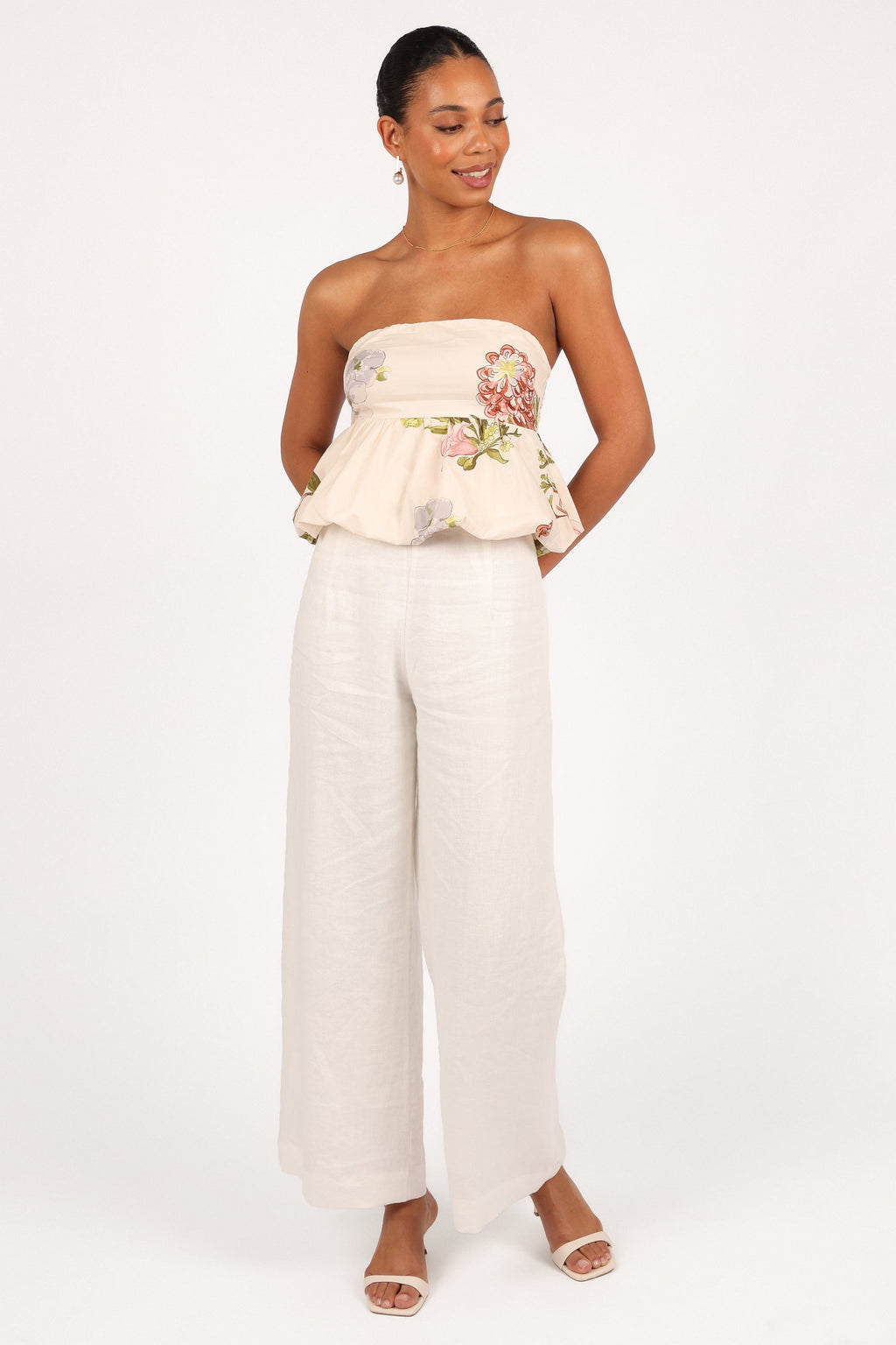 Aurelie Strapless Top - Native Flora