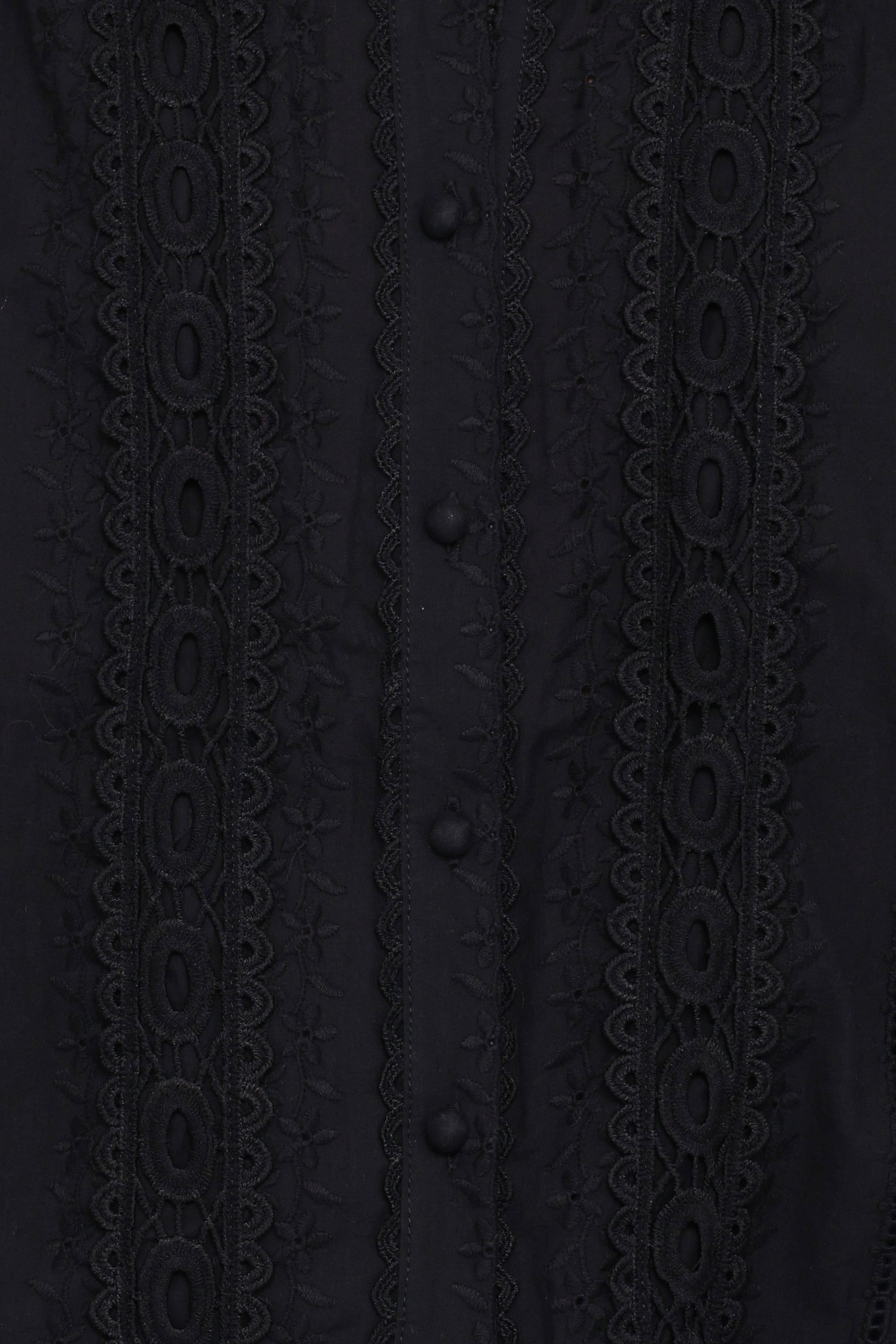 Catania Lace Inset Top - Black