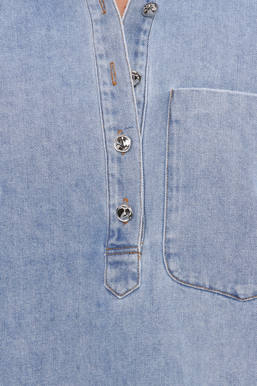 Celestia Denim Top - Light Wash