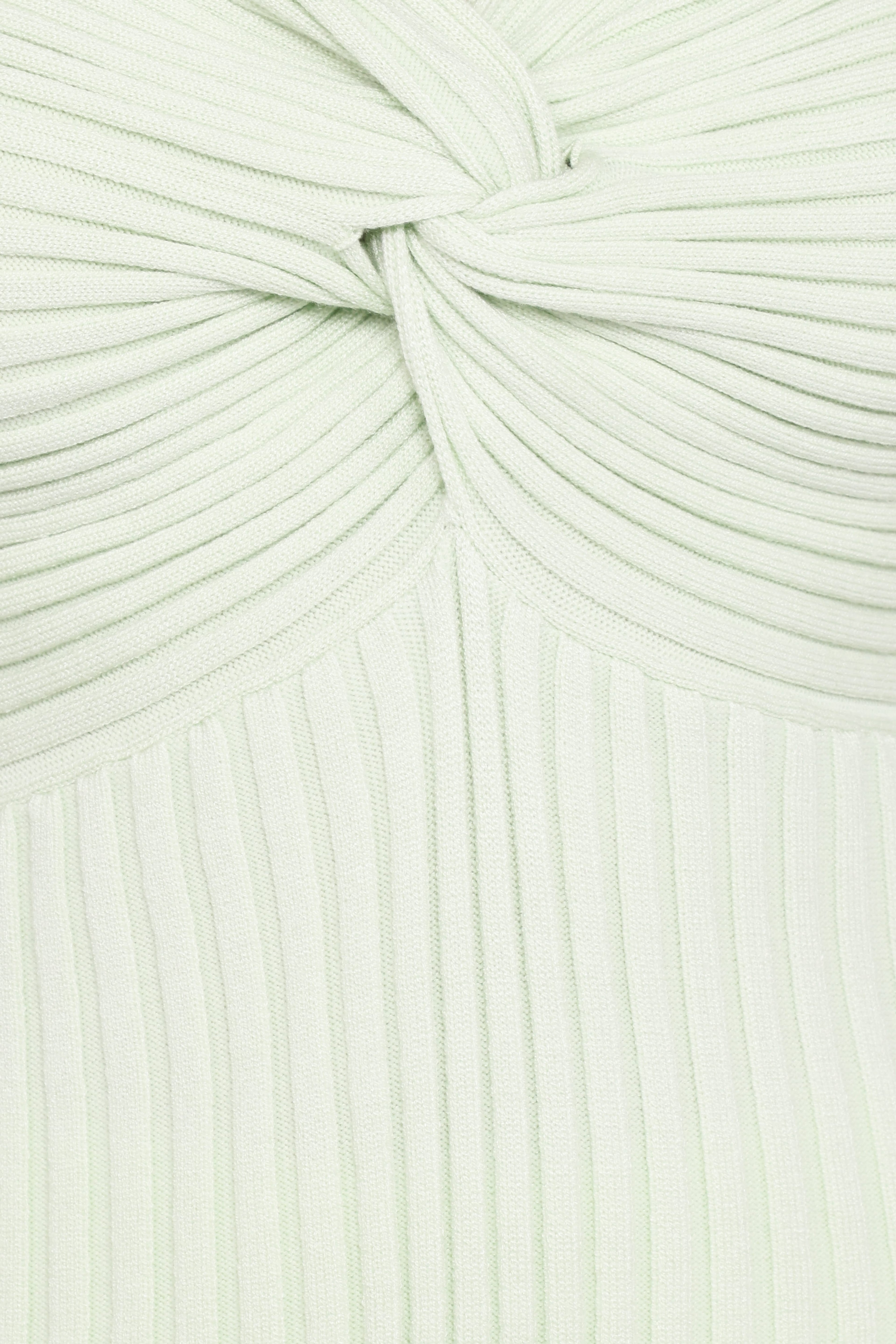 Demi Twist Detail Knit Top - Sage