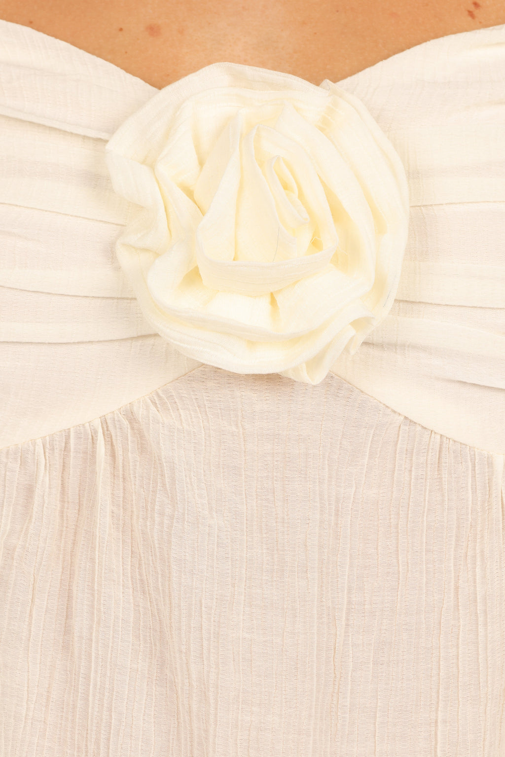 Emerson Rosette Top - Ivory